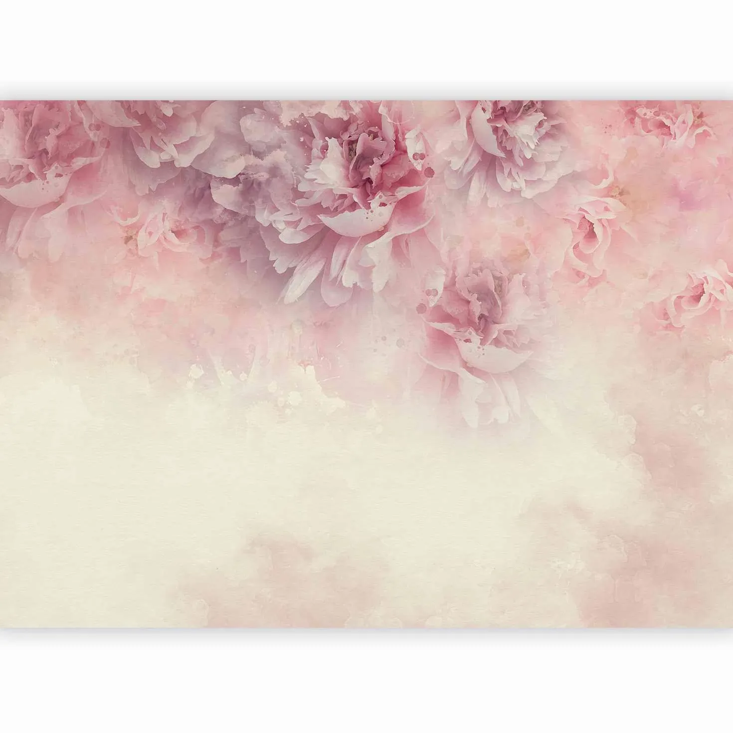 murando - Carta da Parati Moderna per Cameretta, Floreale, 350x256 cm | Fotomurali in TNT, Poster Giganti da Parete, Fotomurale, Natura, Pianta Rose Beige, Decorazione da Muro, Produzione Europea