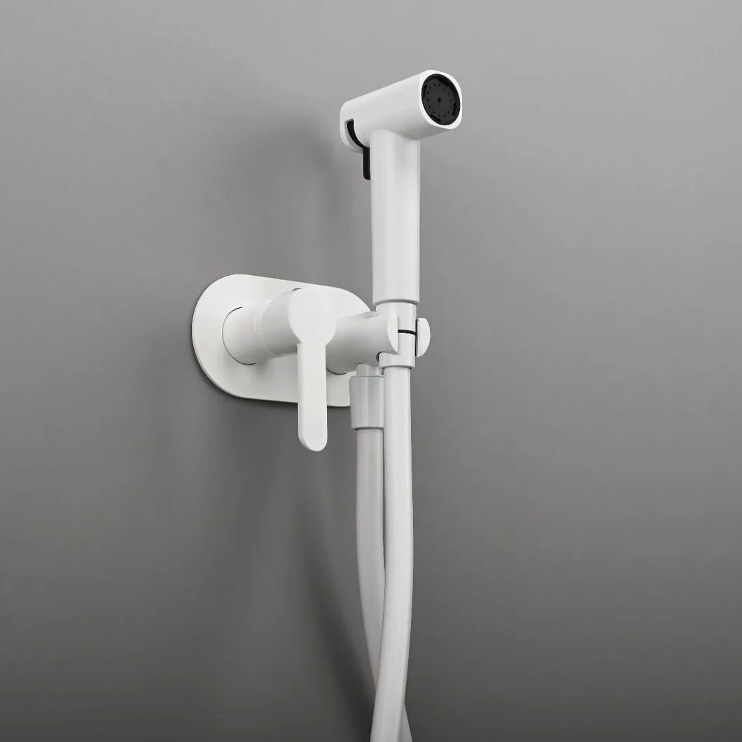 Doccino Per Bidet Per Wc Doccetta Per Wc A Parete Doccetta Per Bidet Wc Maniglia Singola grigio Canna Di Fucile tubo Di Gomma