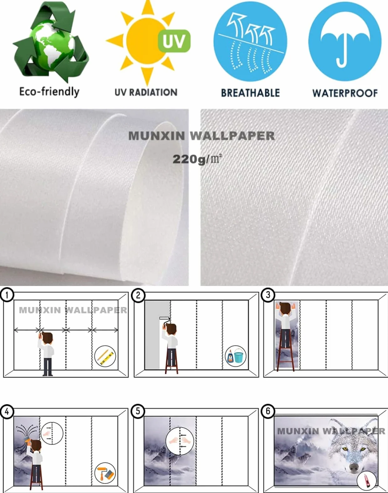 Carta Da Parati Muro 3D Giungla Colorata Carta Da Parati Moderna 3D Fotomurali Murale