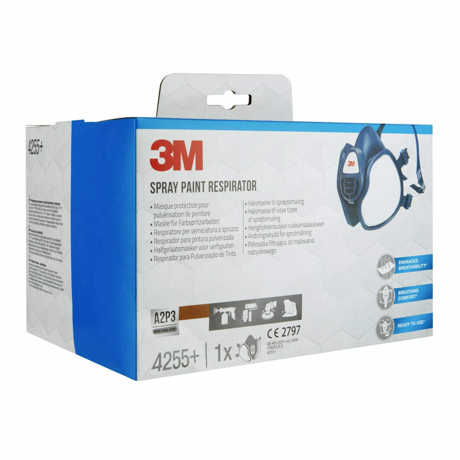 3M Respiratore per verniciatura a spruzzo 4255+ A2P3, 1/PK