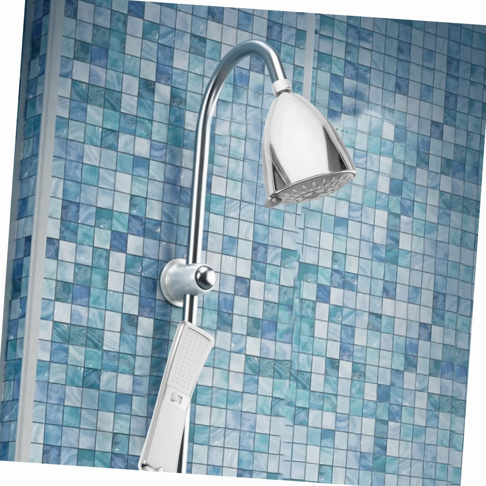 Garneck Addolcitore per Acqua Dura in Materiale ABS con Doccia Filtrata Filtro per Acqua da 6 Pollici Filtro per Acqua A 15 Stadi