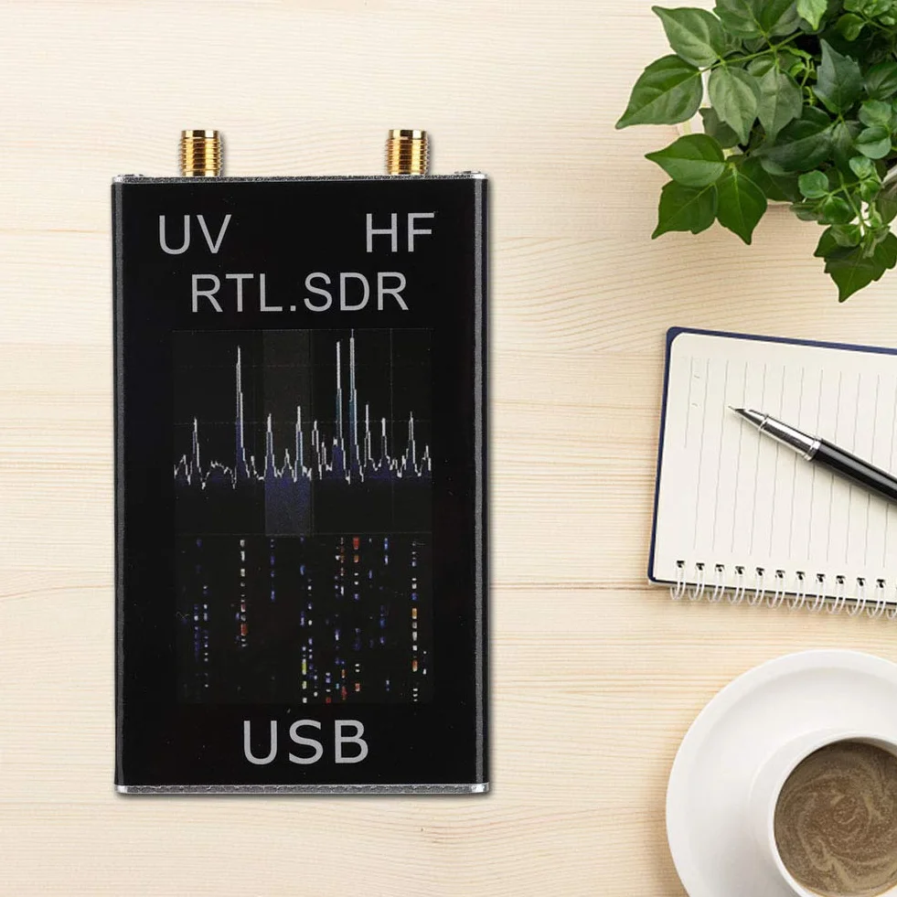Ricevitore SDR, Ricevitore Sintonizzatore USB SDR U/V HF RTl a Banda Intera da 100 KHz-1,7 GHz/Radio R820T E 8232 USA