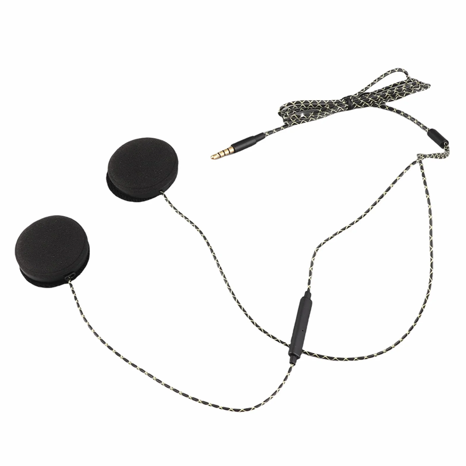 Mono Helmet Speaker - Cuffie per casco moto Cuffie Altoparlanti Supporto chiamata a mani libere Cuffie cablate Casco interfono per motociclette Auricolare Stereo per Ios Android