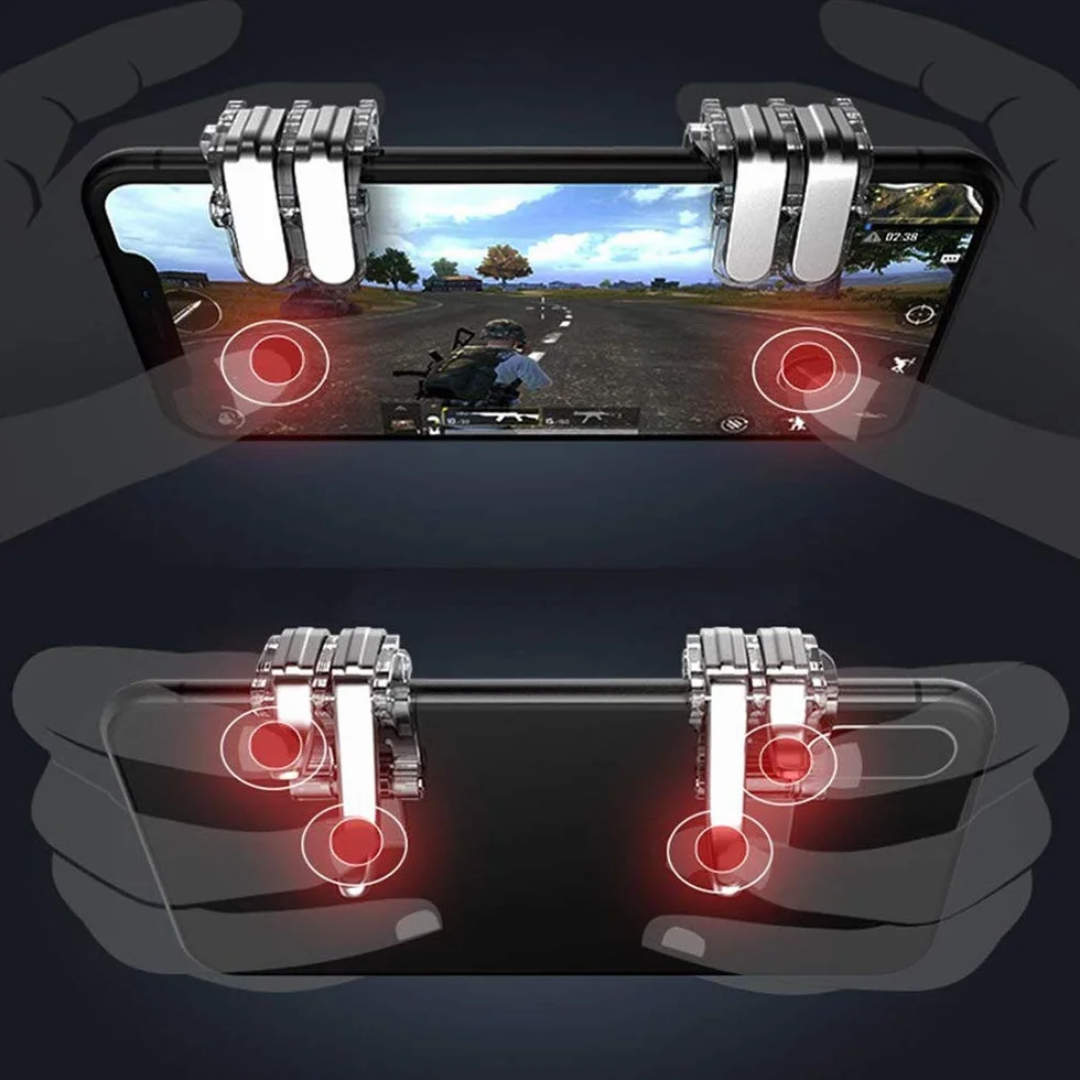 Générique 1 Paia Gamepad Mobile ausiliario Tablet pc Gamepad controller di gioco trigger compatibile con iphone/Android Praktisch