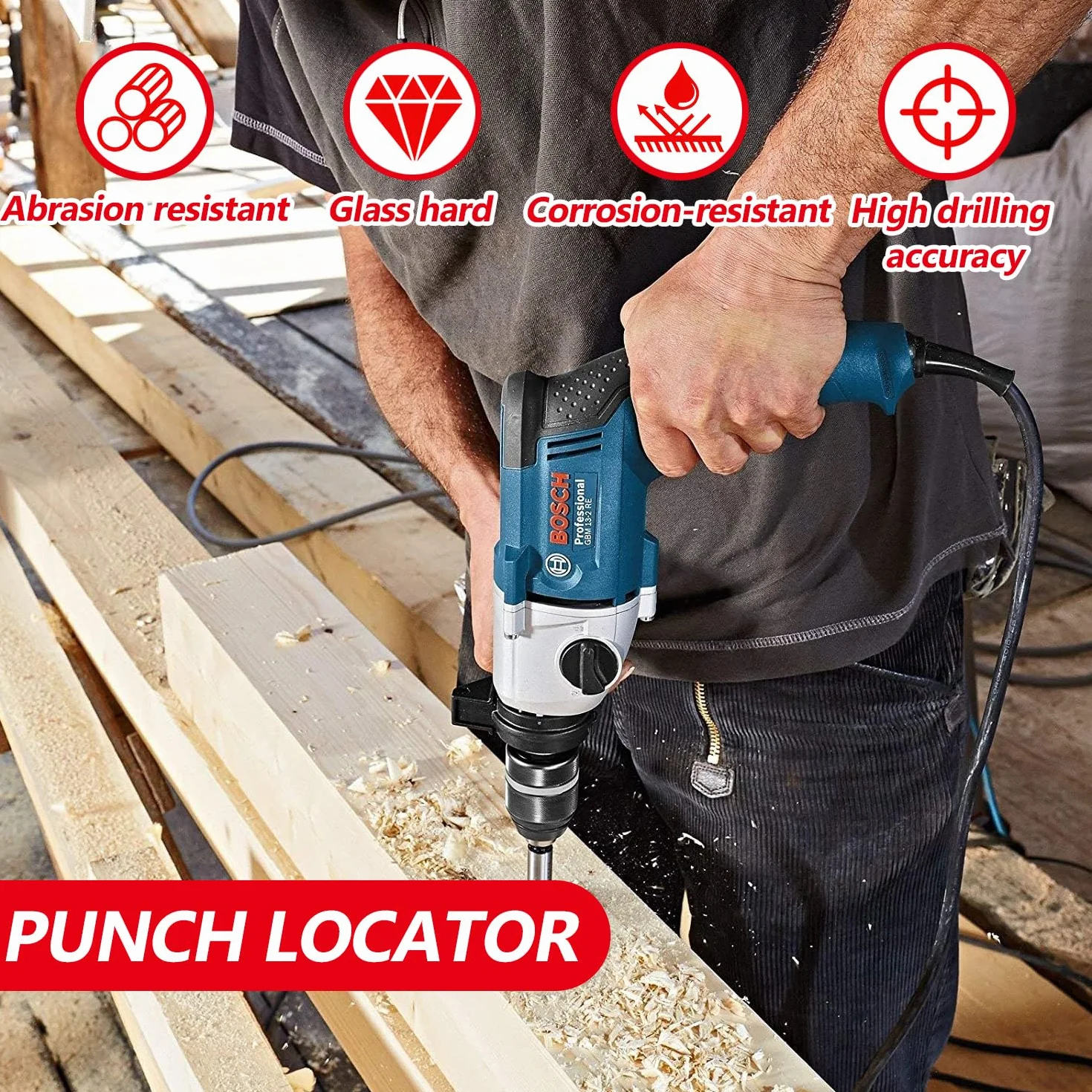 Dima per Spinatura Legno 3-10 mm Fori a Tasca Guida Trapano Perpendicolare Cerniere a Scodellino