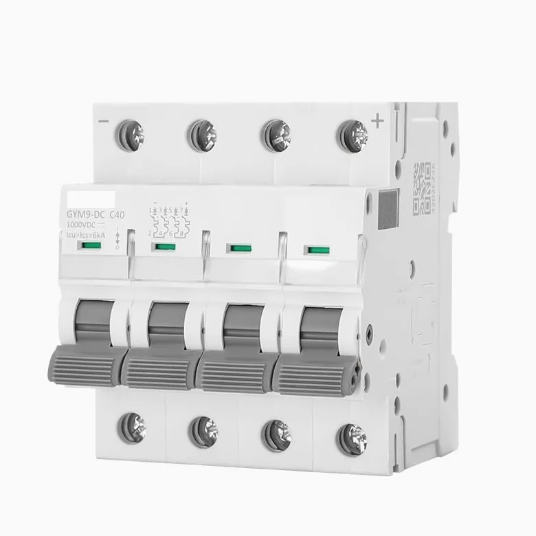 Interruttore magnetotermico, Mini interruttore automatico MCB DC 1000 V 6A 10A 16A 20A 25A 32A 40A 50A 63A 4 poli(10a)
