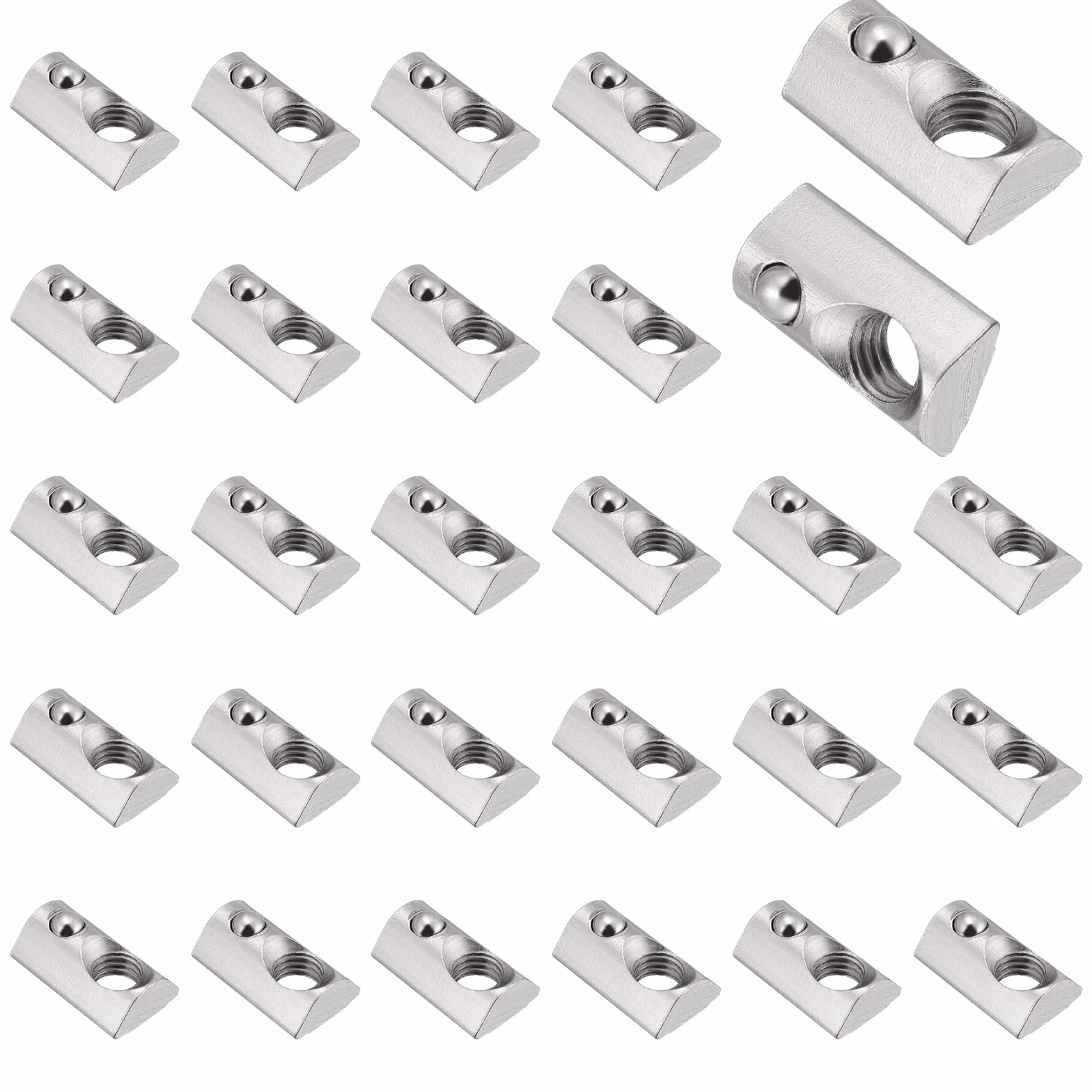 Blocchi Scanalati M8 Serie 8,40 Filettatura M8 Barra Centraggio Materiale Montaggio Girevole Accessori Profilo Alluminio 30 Pezzi