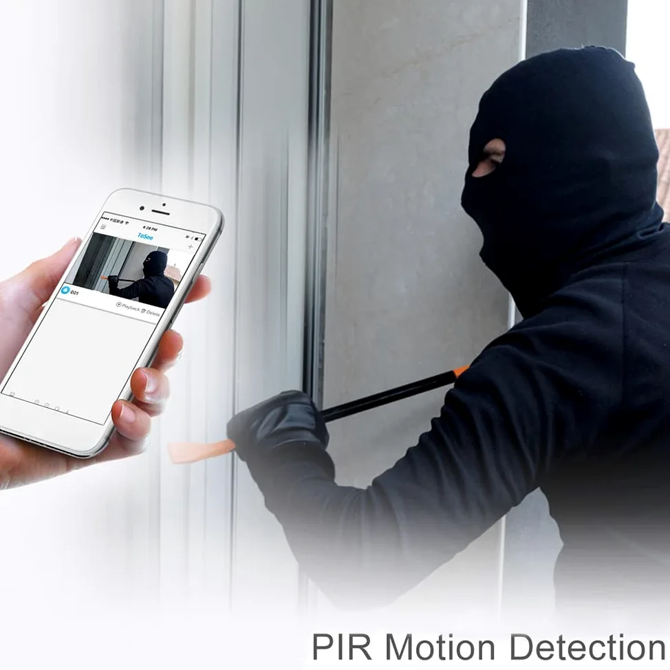Campanello Video WiFi Smart citofono Wireless videocitofono bidirezionale Controllo remoto Tramite App Comunicazione a 2 Vie Visione Notturna PIR 720P con rilevamento Movimento