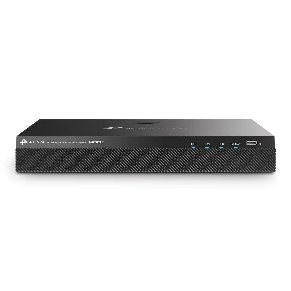 TP-Link VIGI NVR2016H-16P Videoregistratore di rete (NVR) Nero