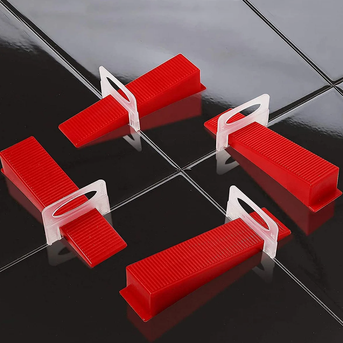 Kit Sistema di Livellamento Piastrelle 3mm 400 Distanziatori 100 Cunei 1 Pinza 3-12mm