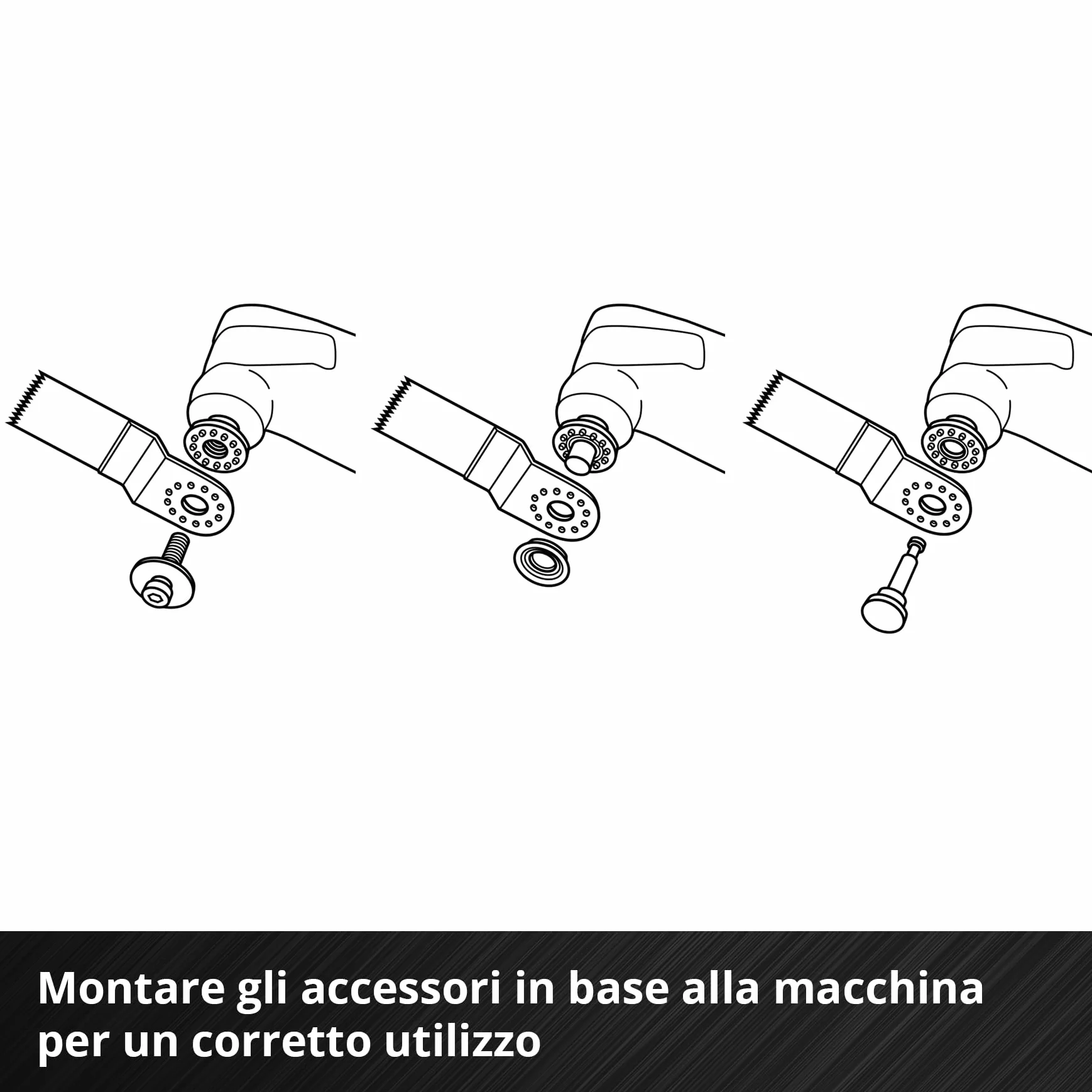 Einhell set multiutensile 6 pz. lama BIM HCS CrV HM raspa delta raschietto