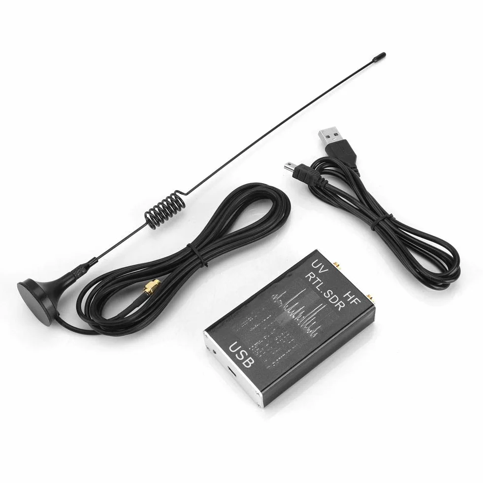 Ricevitore SDR, Ricevitore Sintonizzatore USB SDR U/V HF RTl a Banda Intera da 100 KHz-1,7 GHz/Radio R820T E 8232 USA
