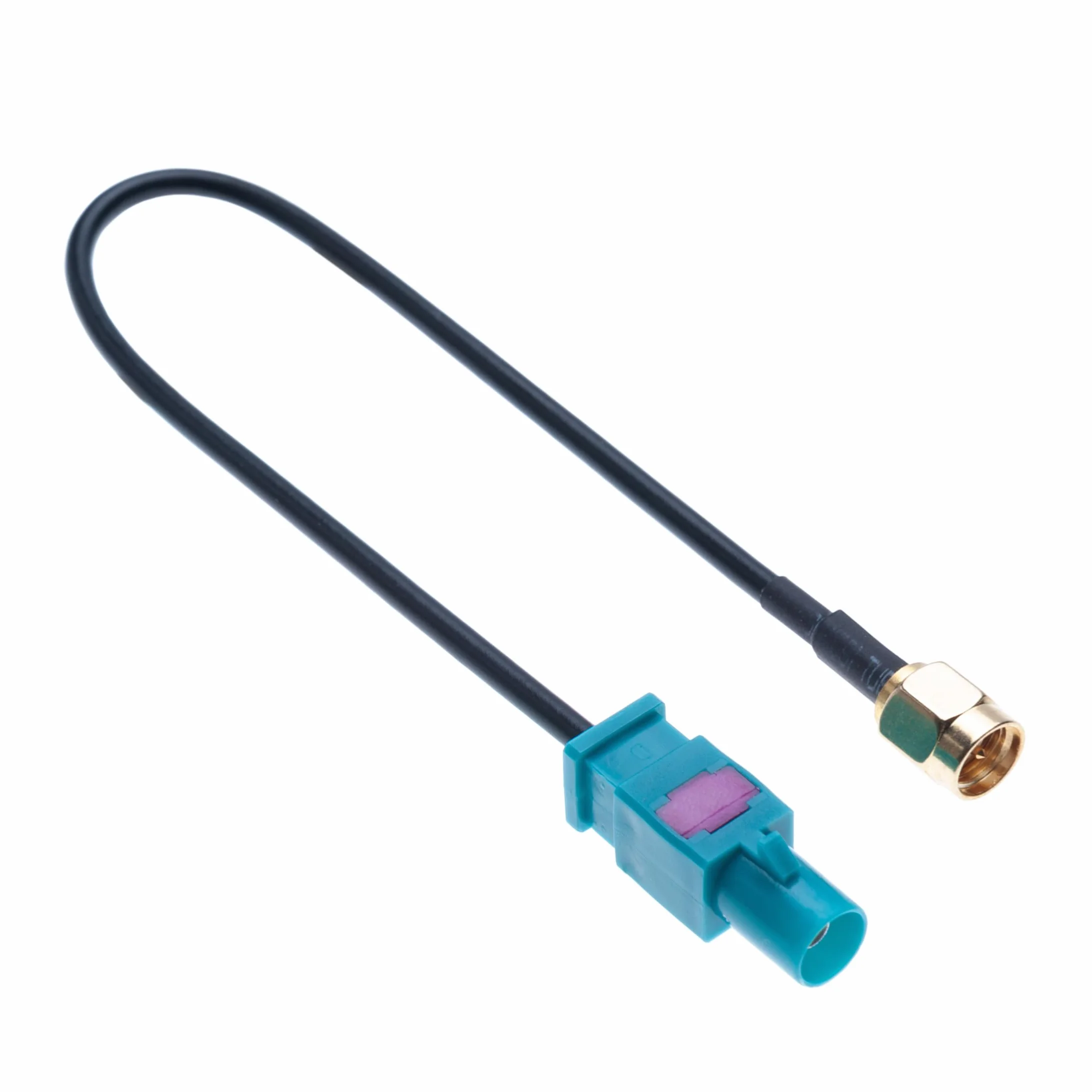 Cavo Adattatore Antenna Auto 2 Pezzi Fakra Z Maschio a SMA Maschio Veicolare Autoradio per Antenne GSM, GPS, DAB & TV Fakra a SMA Antenna Compatibile con Accessori Automotive per Veicoli e Camion 15cm