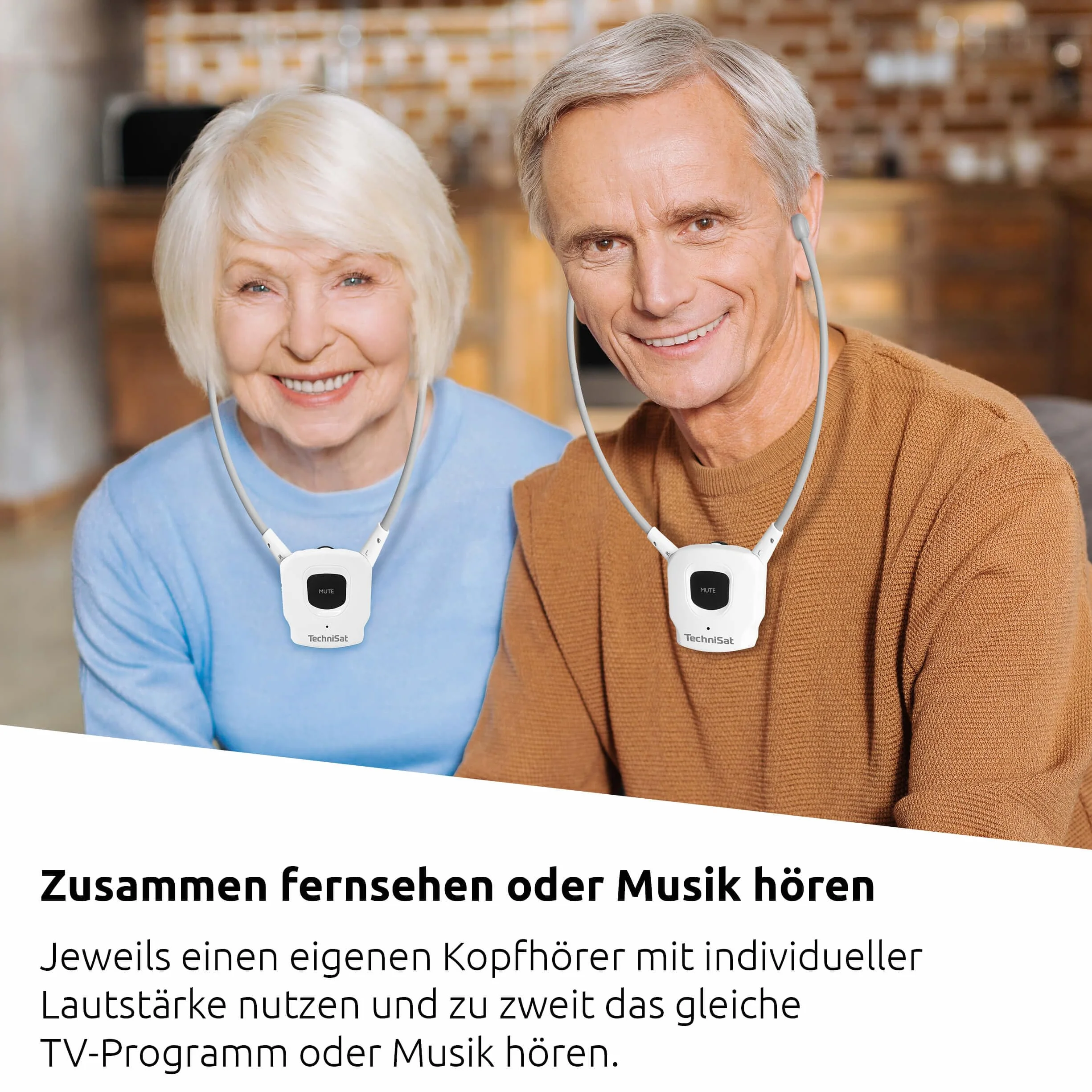 TechniSat STEREOMAN ISI 3 – Cuffie (secondo auricolare, senza fili stereo con batteria, senza trasmettitore, solo compatibile con STEREOMAN ISI 3) bianco