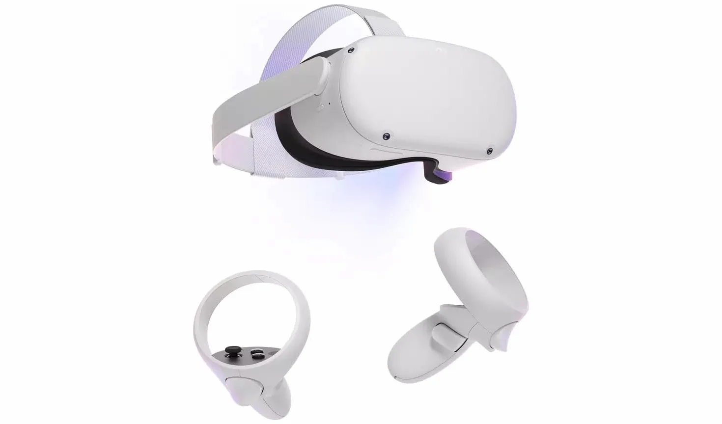 Meta Quest 2 - Cuffie VR All-In-One Avanzate - 128 GB per Personal Computer, bianco