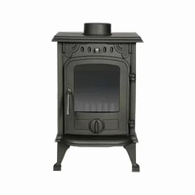 Stufa a legna/Termocamino compatto in ghisa 4/7 kW - Mod. New Kompact Fire Light (Cod. 5824)