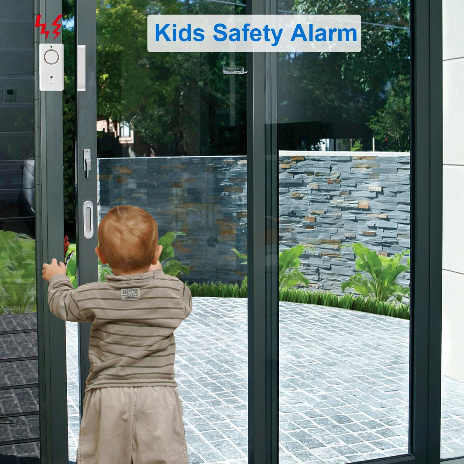Allarme per porte per la sicurezza domestica dei bambini, ideale per piscina, ufficio, garage, confezione da 4