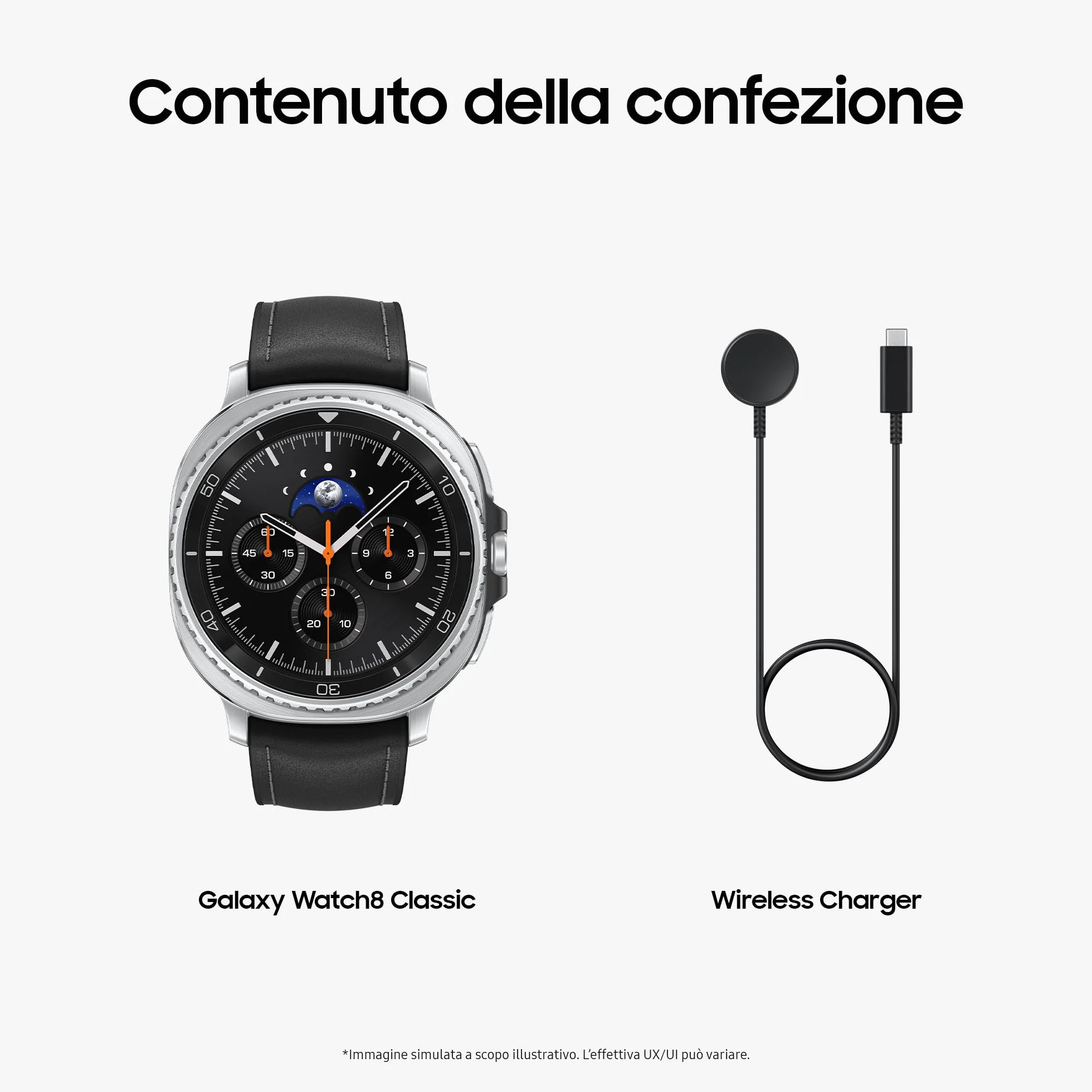 Samsung Galaxy Watch8 Classic (Black, BT, 46mm) Smartwatch Galaxy AI, Design Resistente agli Urti, Ghiera Girevole, Processore 3nm, Monitoraggio Attività Fisica e Sonno, One UI 8 [Versione Italiana]