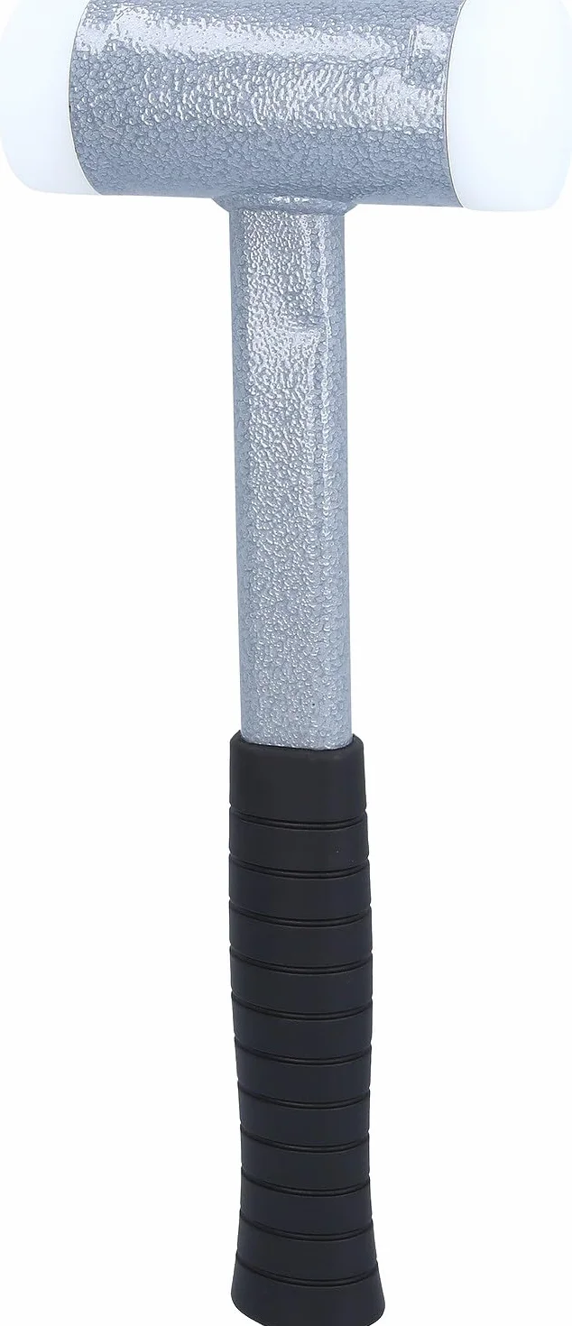KS Tools 140.5275 Mazzuola Antirimbalzo con Manico Tubolare Acciaio Teste Intercambiabili Poliammide Antischeggia 1110 G 310 mm