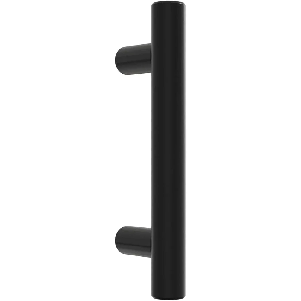 20 maniglie per mobili, colore nero, distanza tra i fori 64 mm, moderne maniglie per armadi, in acciaio inox verniciato a polvere, maniglie a T per mobili da cucina, cassetti e cassettiere