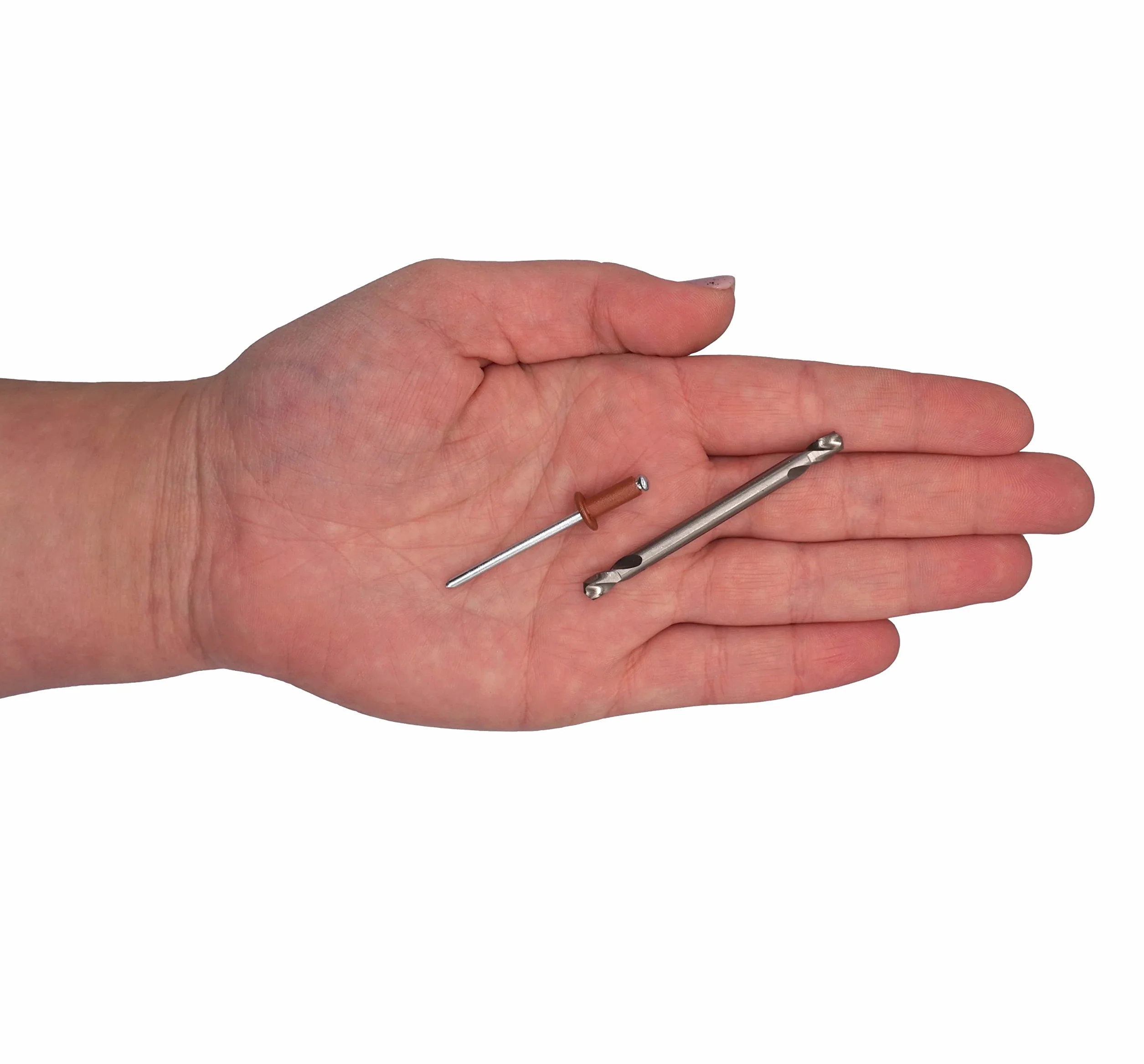 SKIR'CO Rivetti ciechi verniciati 4,0 x 10 mm, Rivetti Pop alluminio, punta trapano inclusa, 100 pz