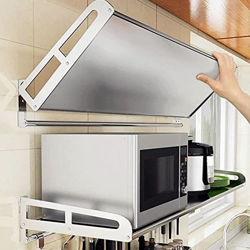 Mensola da cucina e portasciugamani da parete in acciaio inox, per bagno e camera da letto, 30 x 40 cm, colore argento, 22 misure per risparmiare spazio ottimale