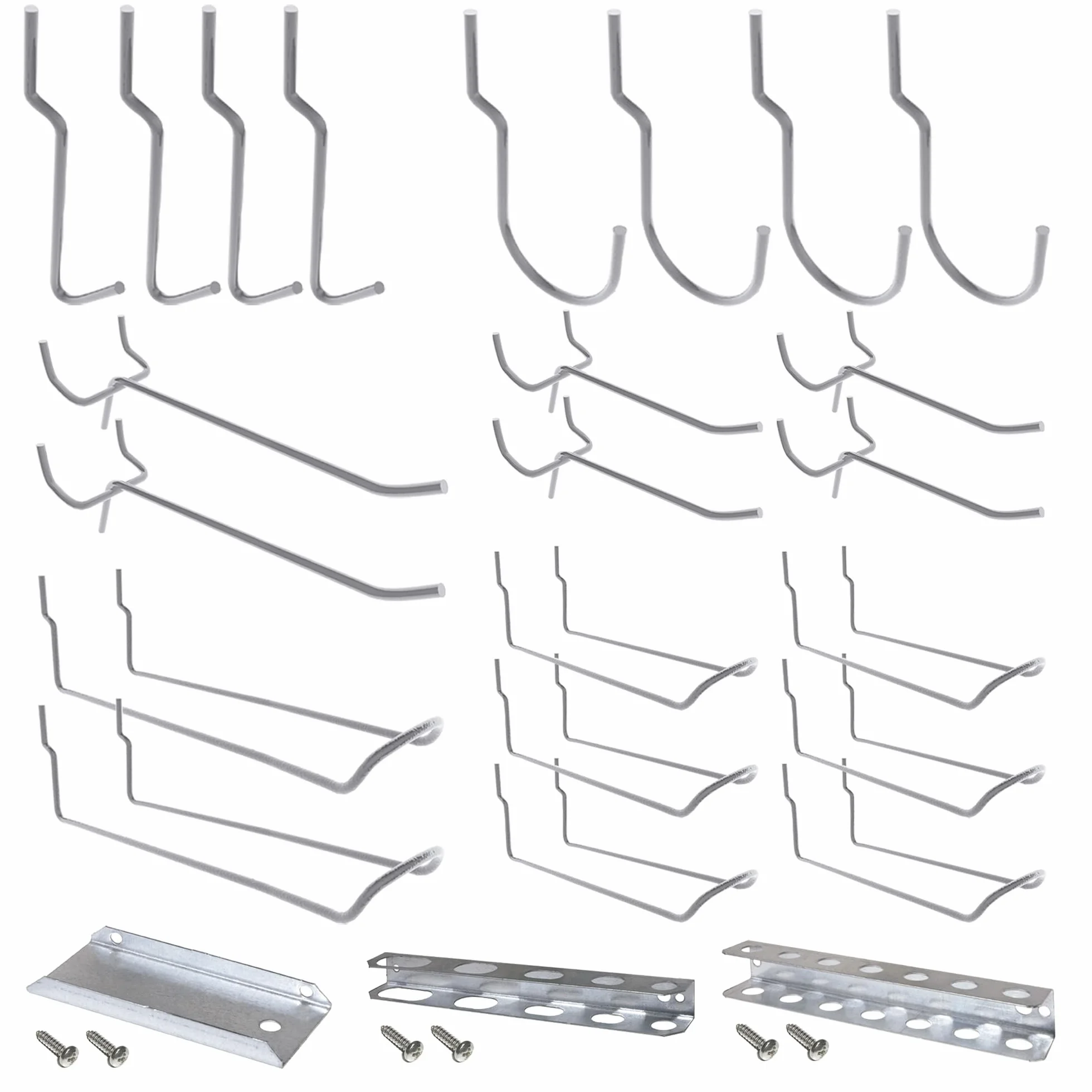 Simon Rack Assortimento ganci bordo perforato porta attrezzi 25 pezzi zincati