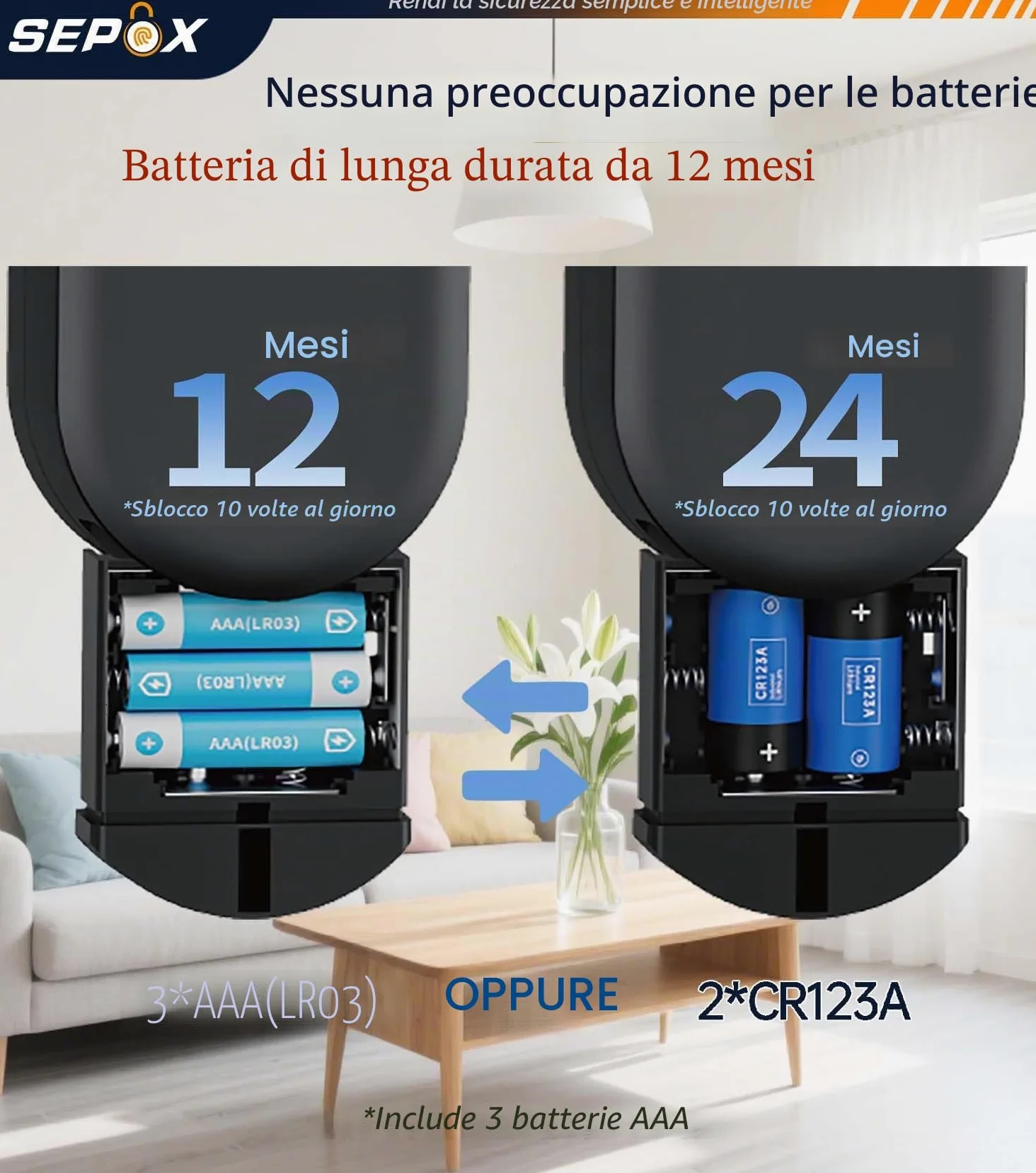 SEPOX Smart Key Lockbox, cassetta di sicurezza portatile e da parete per esterni, con Bluetooth e controllo tramite app, in alluminio resistente alle intemperie, gancio rimovibile, per Airbnb, ufficio