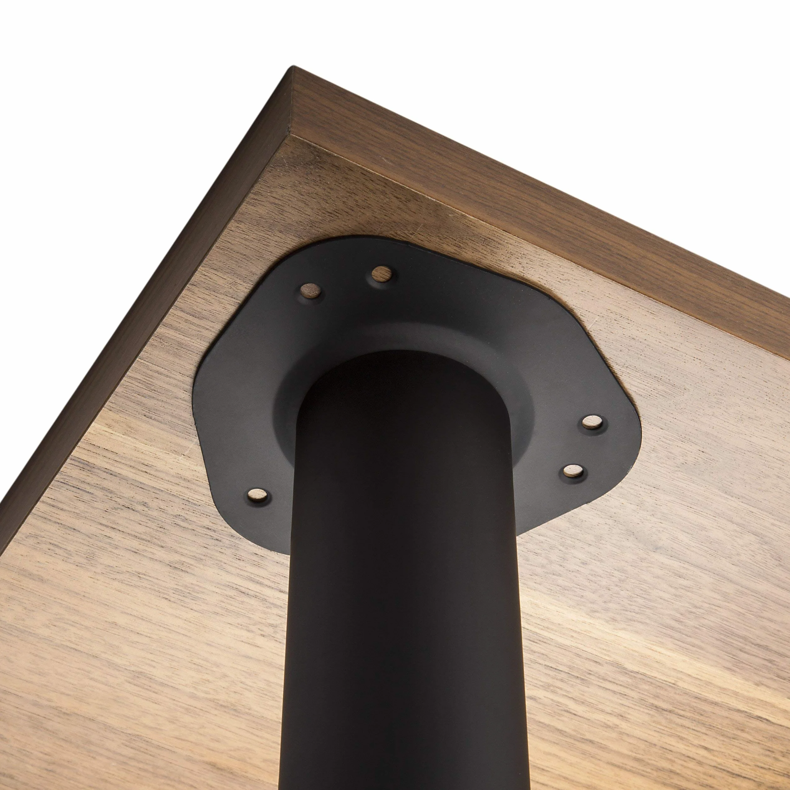 SOTECH Set da 4 Gambe da Tavolo Altezza Regolabile 710 mm Ø 60 mm Nero Portata 75 kg