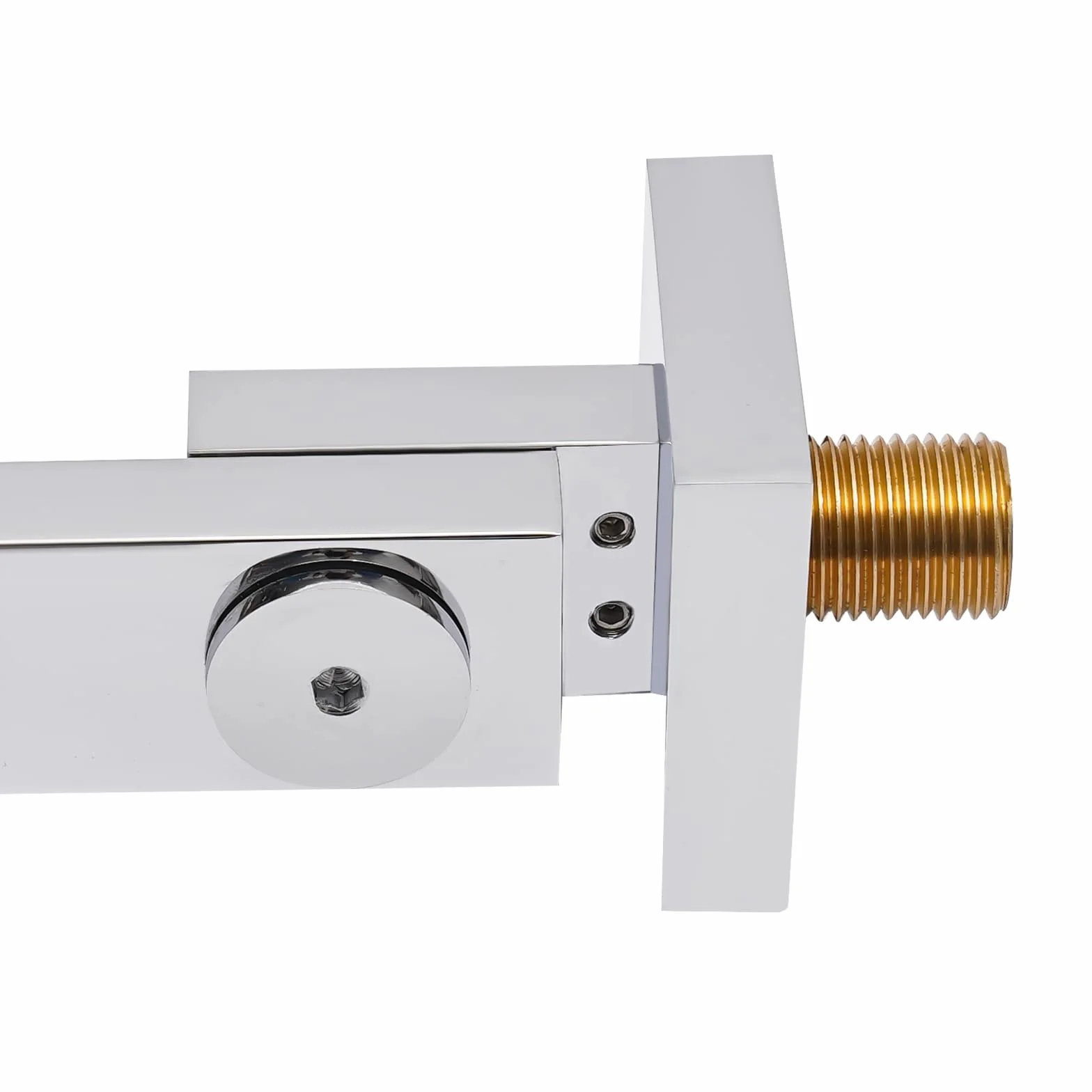 Boccetta per vasca da bagno da 1/2 pollici, cromato, girevole a 180°, con spruzzatore a nido d'ape, antiruggine, per cucina, bagno, lavanderia, ristorante