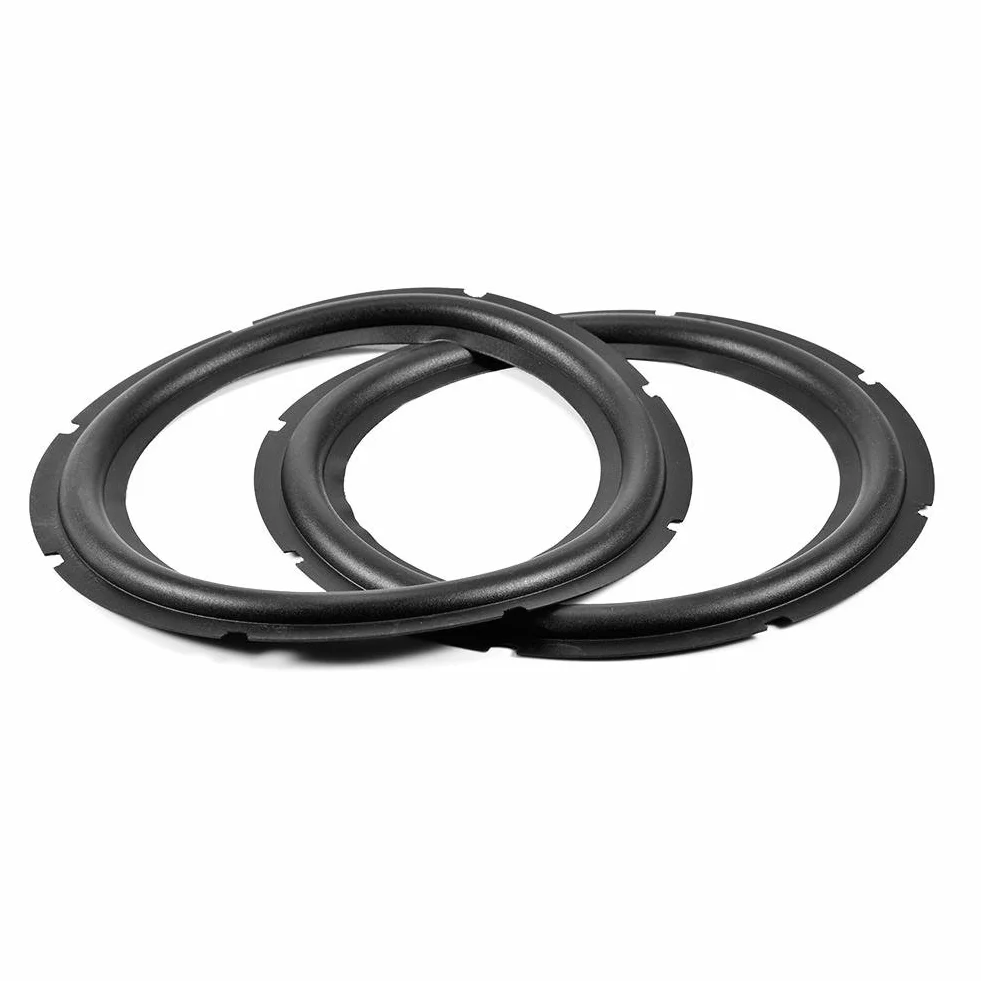 10 Pollici Perforato Altoparlante in Gomma Accessori di Riparazione Bordo Subwoofer Surround Anelli Parti di Ricambio per Riparazione Altoparlante O Fai da te (2PCS)