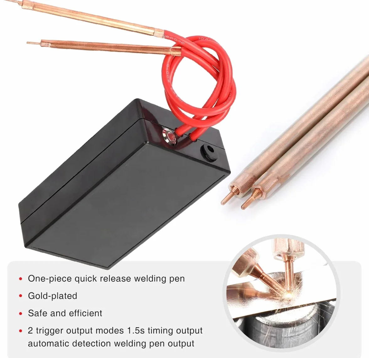 WANGCL 18650 Saldatrice a Punti a Batteria, Saldatrice a Punti, Mini Strumento Portatile per Saldatore a Punti Set Completo Fai-da-Te Batteria