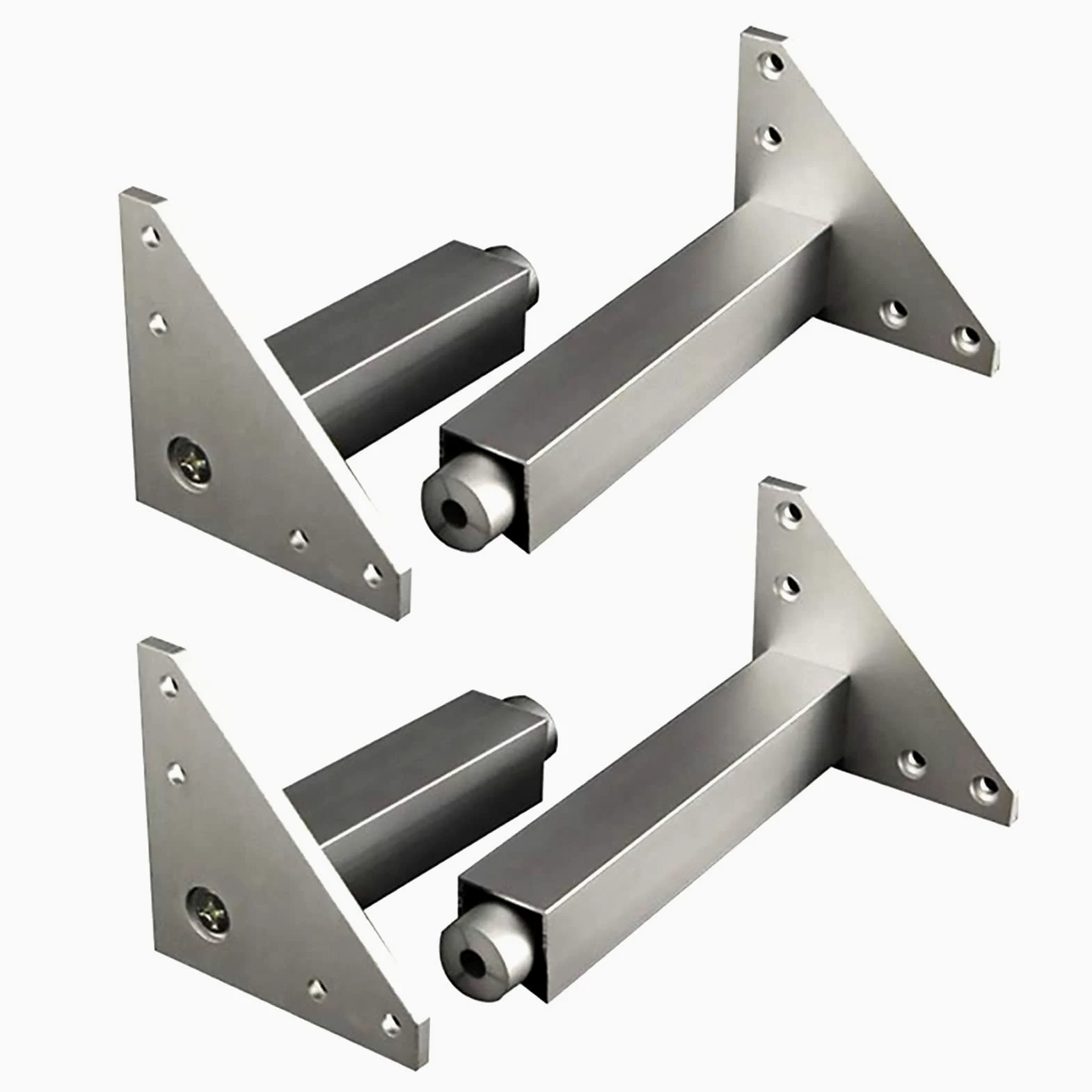 Piedini Per Mobili In Metallo, Lega Di Alluminio Piedino Regolabile Per Mobili Piede di Ricambio per Tavolino da Salotto,Per Tv Cabinet Divano Armadietti Tavolini, 4 Pezzi(30cm/12in)