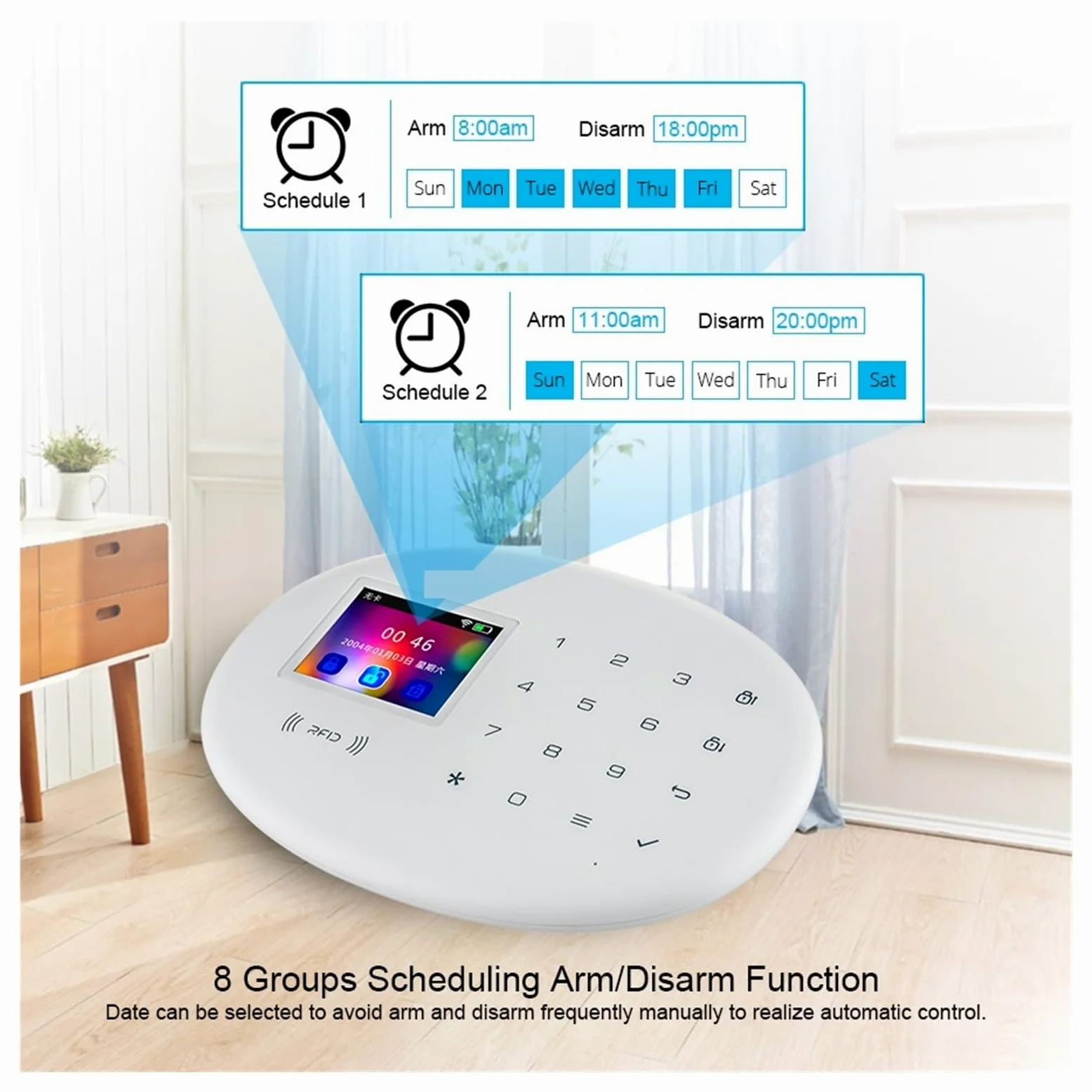 Sistemi Sicurezza Casa Kit di allarme WIFI 4G funzionante con APP Smart/Life(KIT 3)