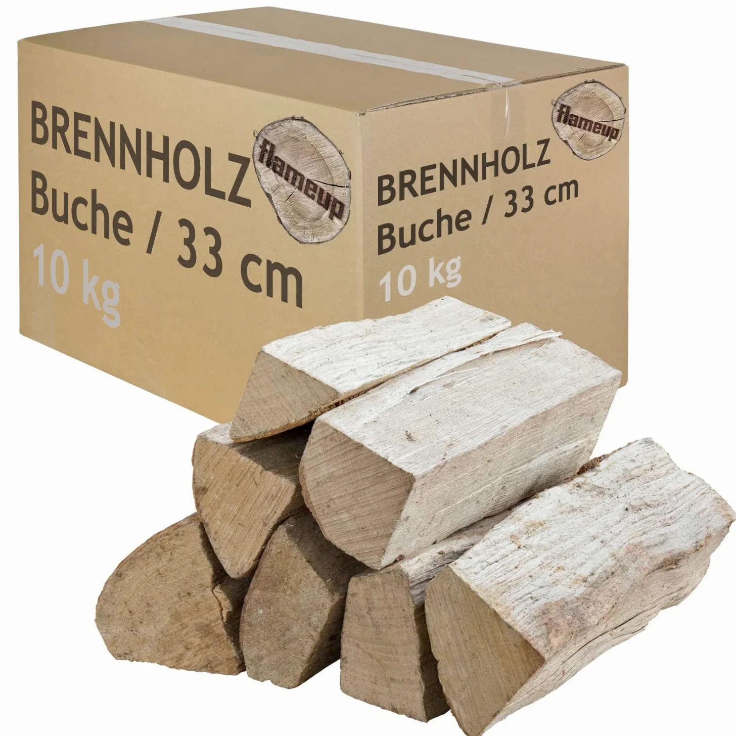 Legna da Ardere Selezione 5-500 kg Per Stufa e Camino Braciere Griglia Cestello per il Fuoco Ceppi 33 cm Flameup, Numero:90 kg