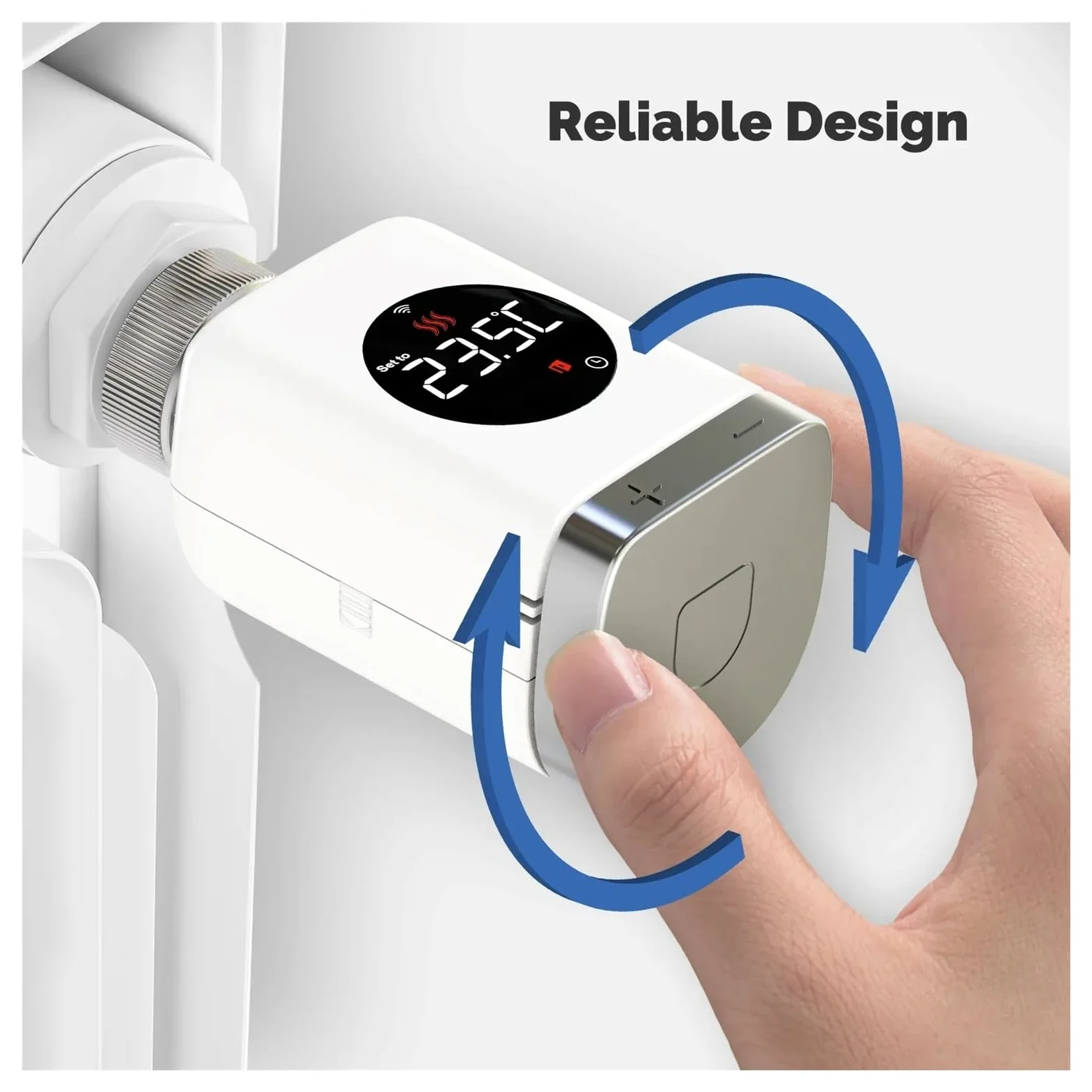 Supporto For Regolatore Di Temperatura Remoto Programmabile Tramite App For Valvola Termostatica Smart Wi-Fi/Zigbee TRV Regolazione Automatica(3PCS Valve,Zigbee Valve)