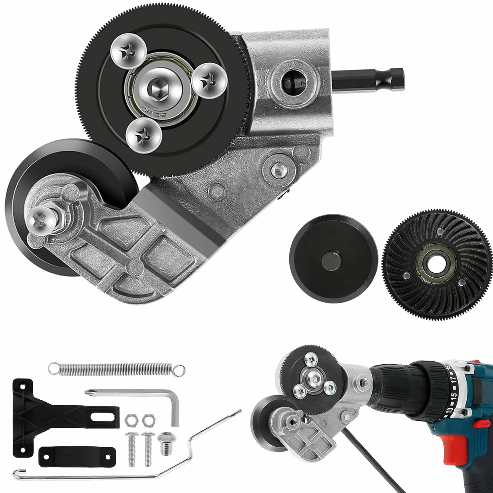 Drill Cut Pro Metal Plate Cutting Attacco per fresa elettrica per trapano adattatore per taglio lamiere roditrice in metallo ferro rame alluminio acciaio
