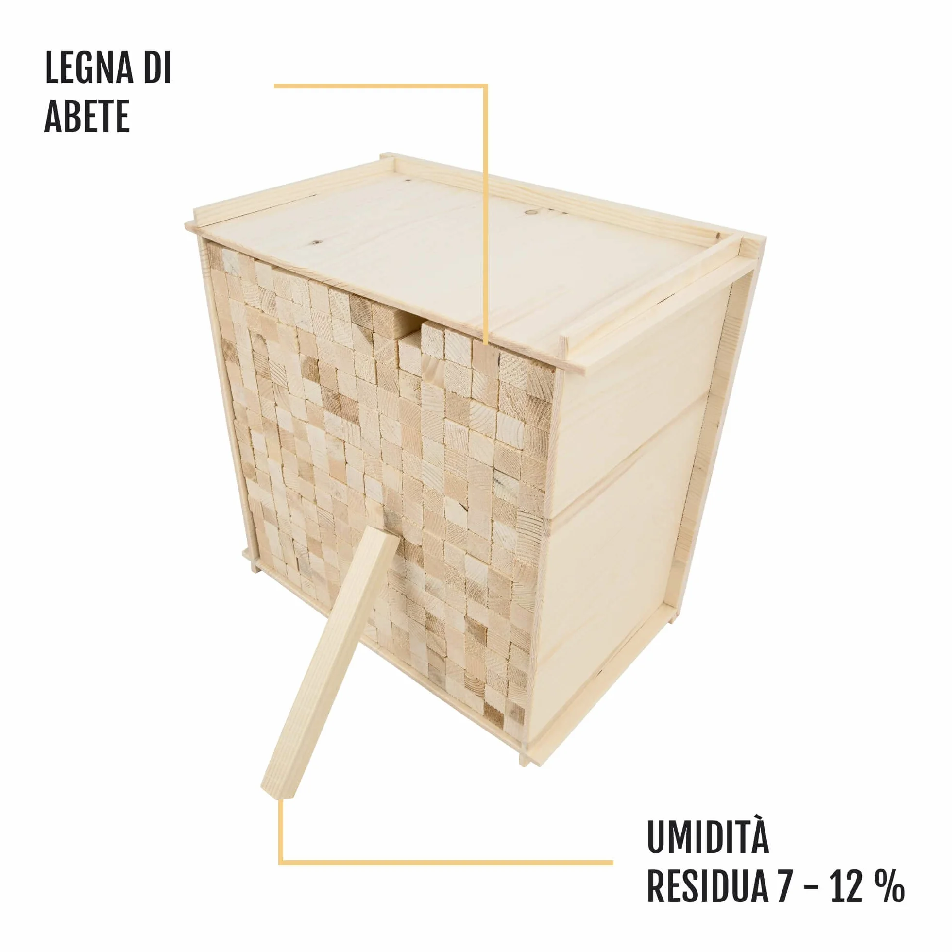 LEGNETTI ACCENDIFUOCO DI ABETE-LARICE NATURALE LUNG. 16 CM 10 KG