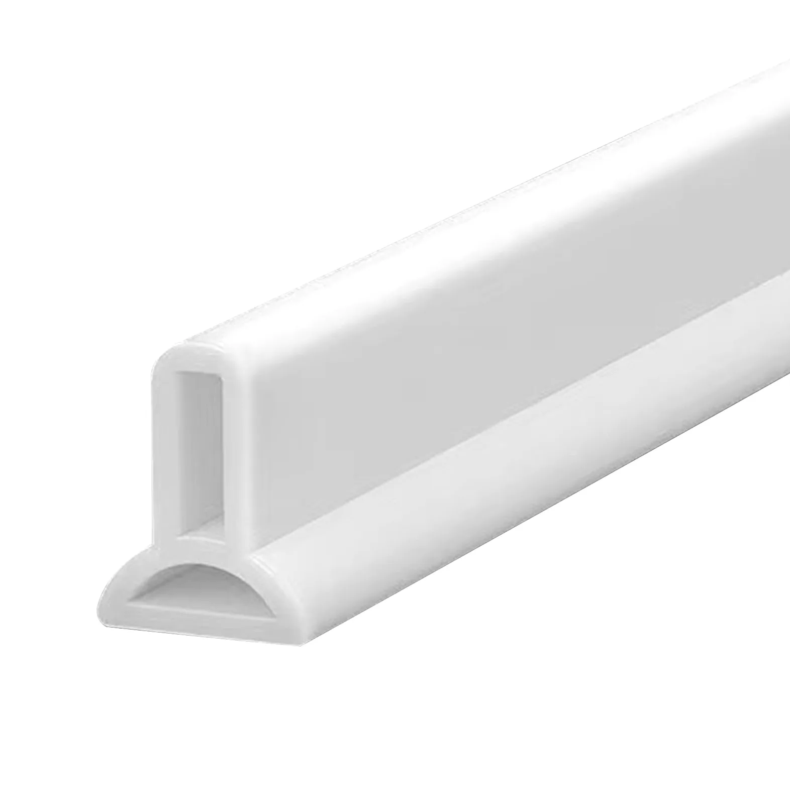 Striscia protettiva per doccia, autoadesiva, 4 cm di altezza, pieghevole, per la separazione del naso (bianco, 5 m)