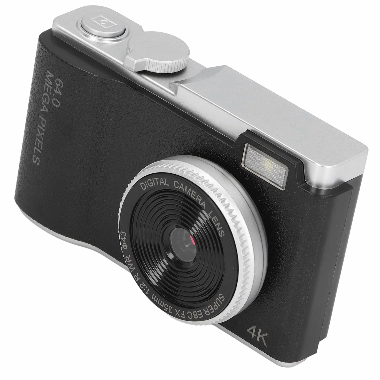 48mp, 1080p, 16x Zoom Fotocamera Digitale Autofocus, Display HD con Luce di Riempimento e Design retrò, Timer Selfie per Viaggi, Time-lapse con Timestamp, Filtri per Cattura del