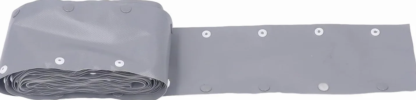 Guaina Protettiva per Cavi con Bottone A Pressione, Larghezza 100 Mm, Diametro 25 Mm, in PVC Ignifugo, con Isolamento Ad Alta Temperatura, Facile Installazione, Protezione per 15M