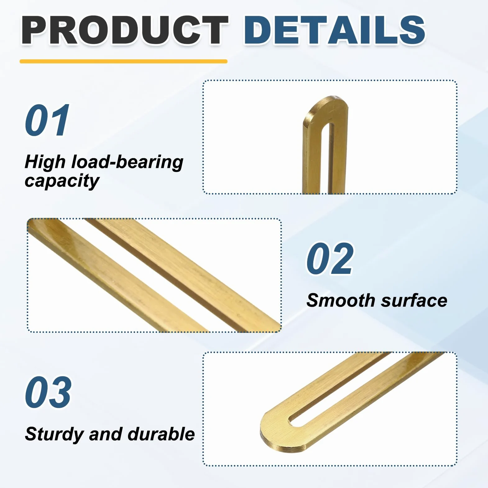 QUARKZMAN 8 Pezzi Staffe Angolari Regolabili A L 3.1"x0.7"x3.1" Acciaio Oro | Con Fessure, 90 Gradi, Per Scaffalature Costruzione Mobili In Legno