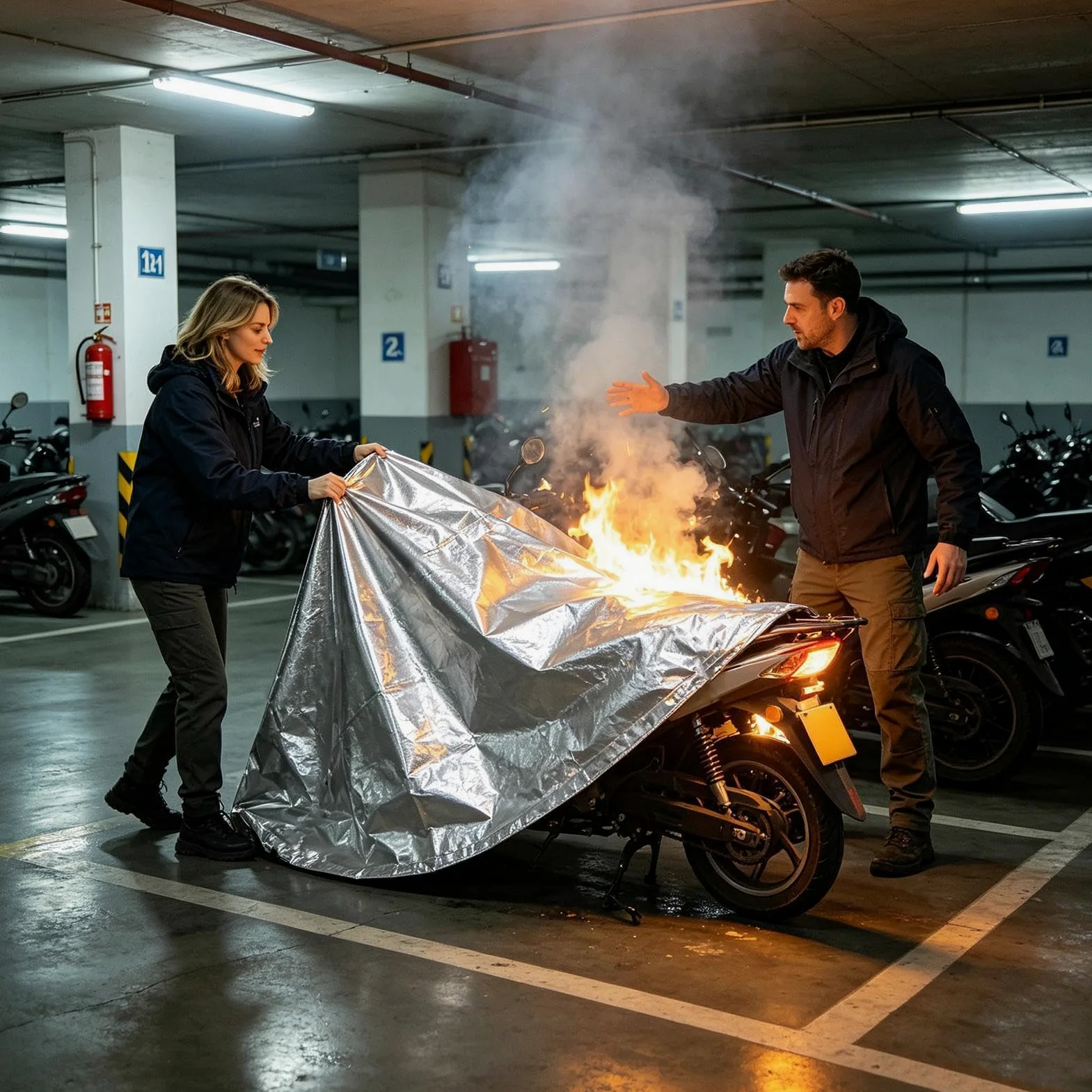 Coperta Di Sicurezza Coperta Ignifuga Riutilizzabile Multifunzione come | Coperta Protettiva Antifiamma Per Auto E Casa, Per Fumatore, Esterno, Emergenza, E Cucina
