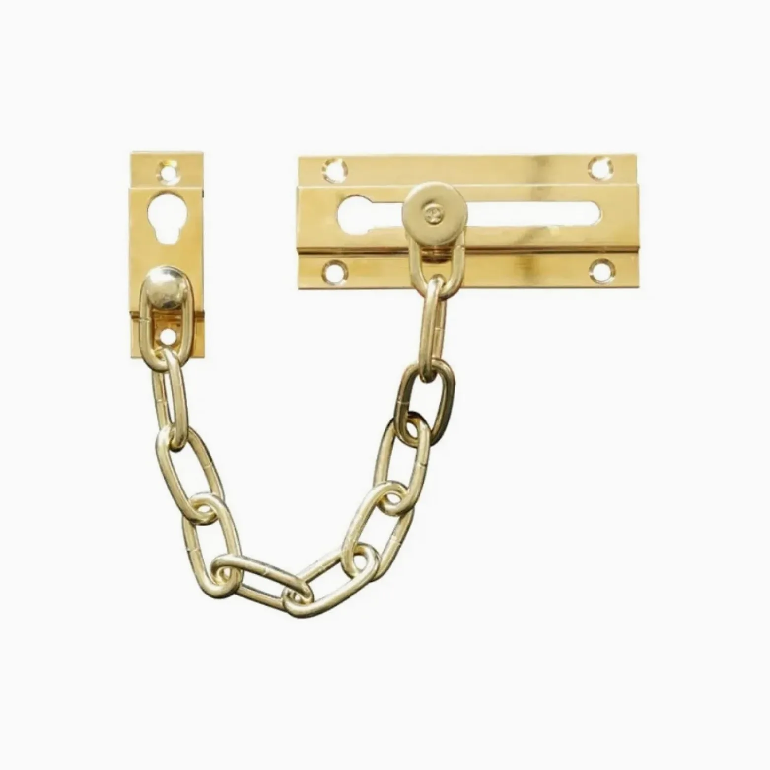 Catena antifurto in ottone massiccio con serratura dorata for porte e finestre Per Porta