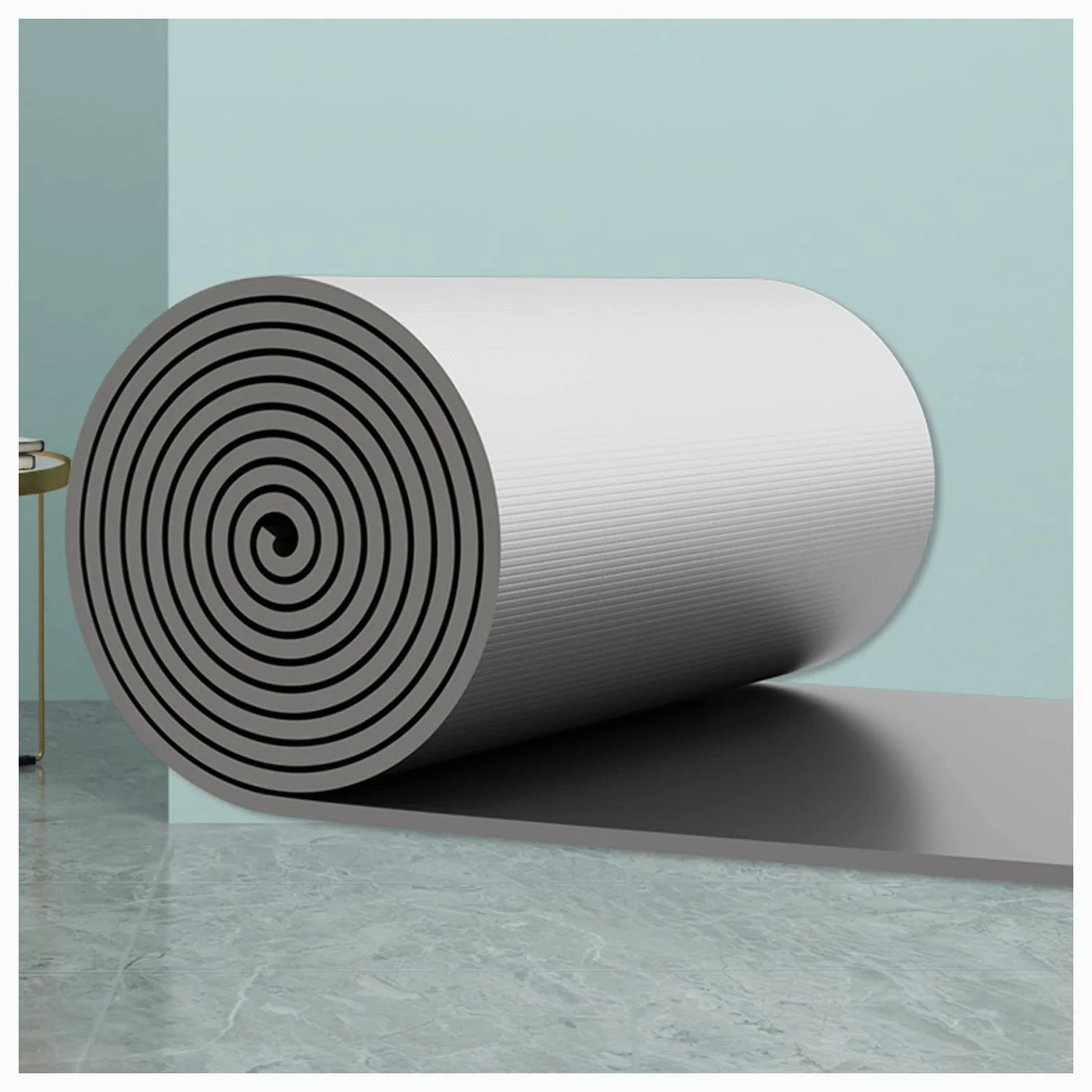Isolante Termico,Lamina Termoriflettente,Pannello Riflettente Termosifoni,Stuoia Cotone Isolante Autoadesivo,Stuoia del silenziatore di Rumore dell'automobile,15mm（THk）,1 * 1M(1m²)
