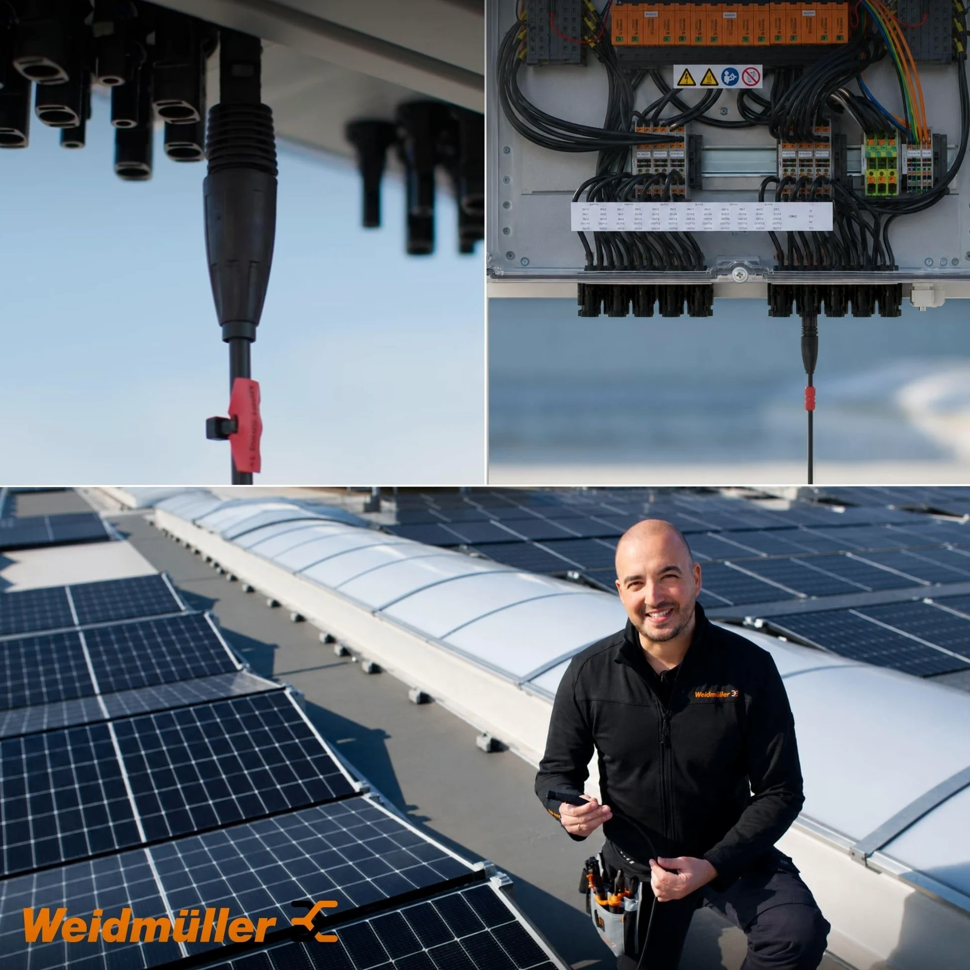 Weidmüller Set di 5 Connettori Fotovoltaici Snap In per Cavi 4-6 mm² | Spina solare per 1.500 V DC, montaggio senza attrezzi né crimpatura, conforme IEC 62852, ideale per impianti solari