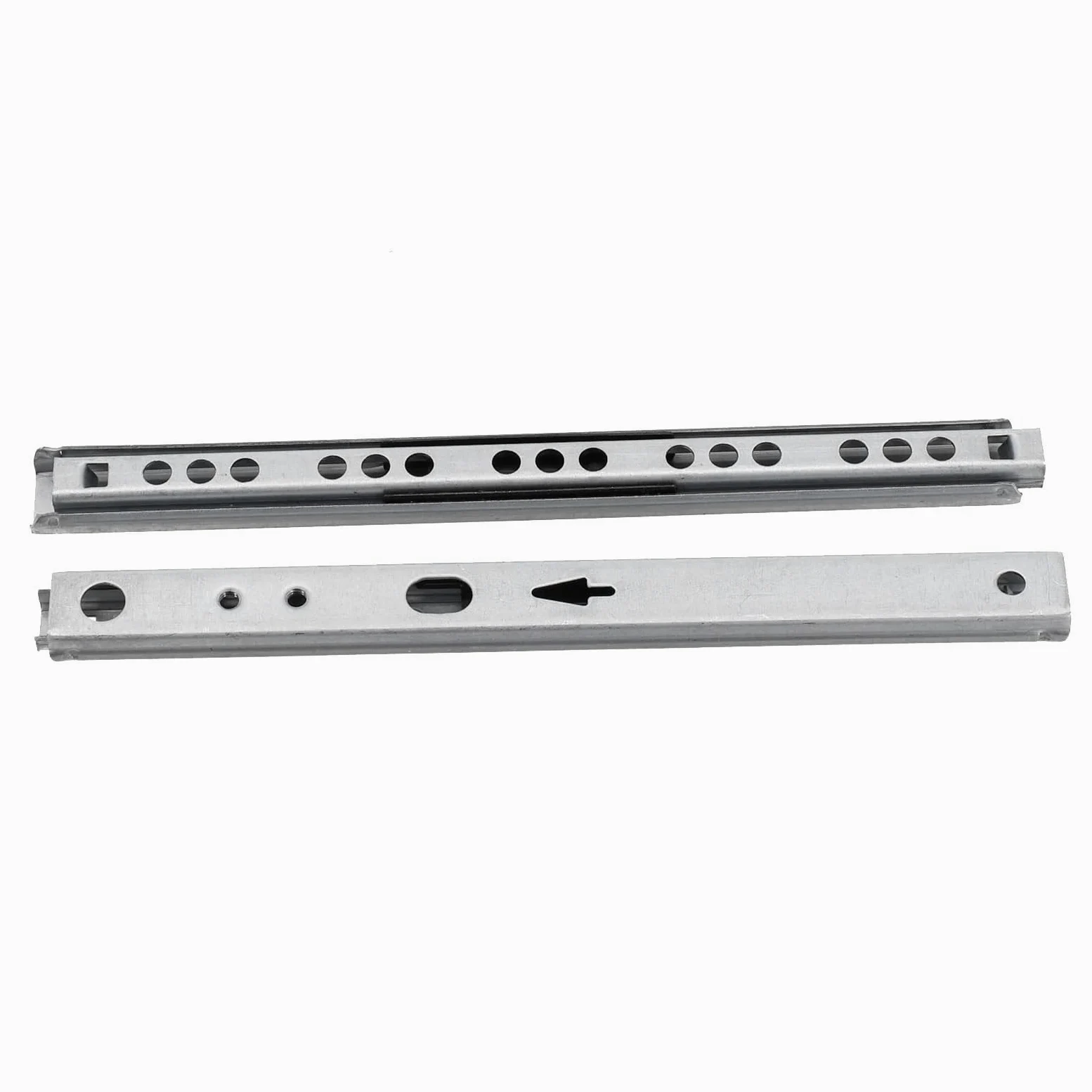 Guide Per Cassetti 8-16 Inches Stainless Steel Drawer Slides Soft Close Track Rail Sliding 2-Section Cabinet Furniture Hardware Per Cucina(16 inch)