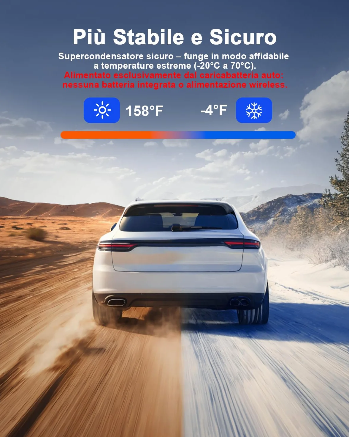 Avylet Dash Cam Auto 4K+1080P Anteriore e Posteriore, Schermo da 1,5", WiFi 5GHz, Grandangolo 170°+150°, Visione Notturna, Modalità Parcheggio 24H, WDR, App, G-Sensor, Loop, Supporta 256GB