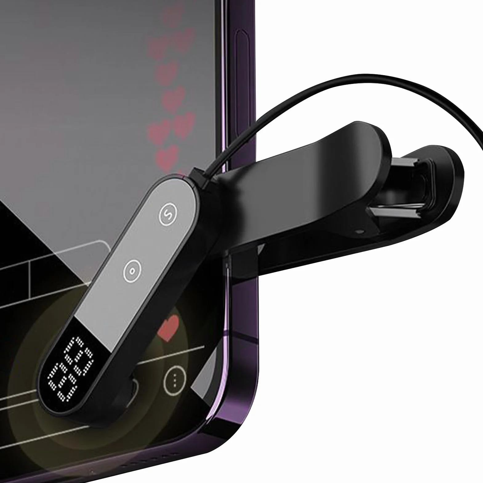 Generico Clicker Automatico | Toccatore per Smartphone Silenzioso con velocità Regolabile | Dispositivo Auto Touch Clicker Istantaneo - per Giochi Piace Ricompense Social Media
