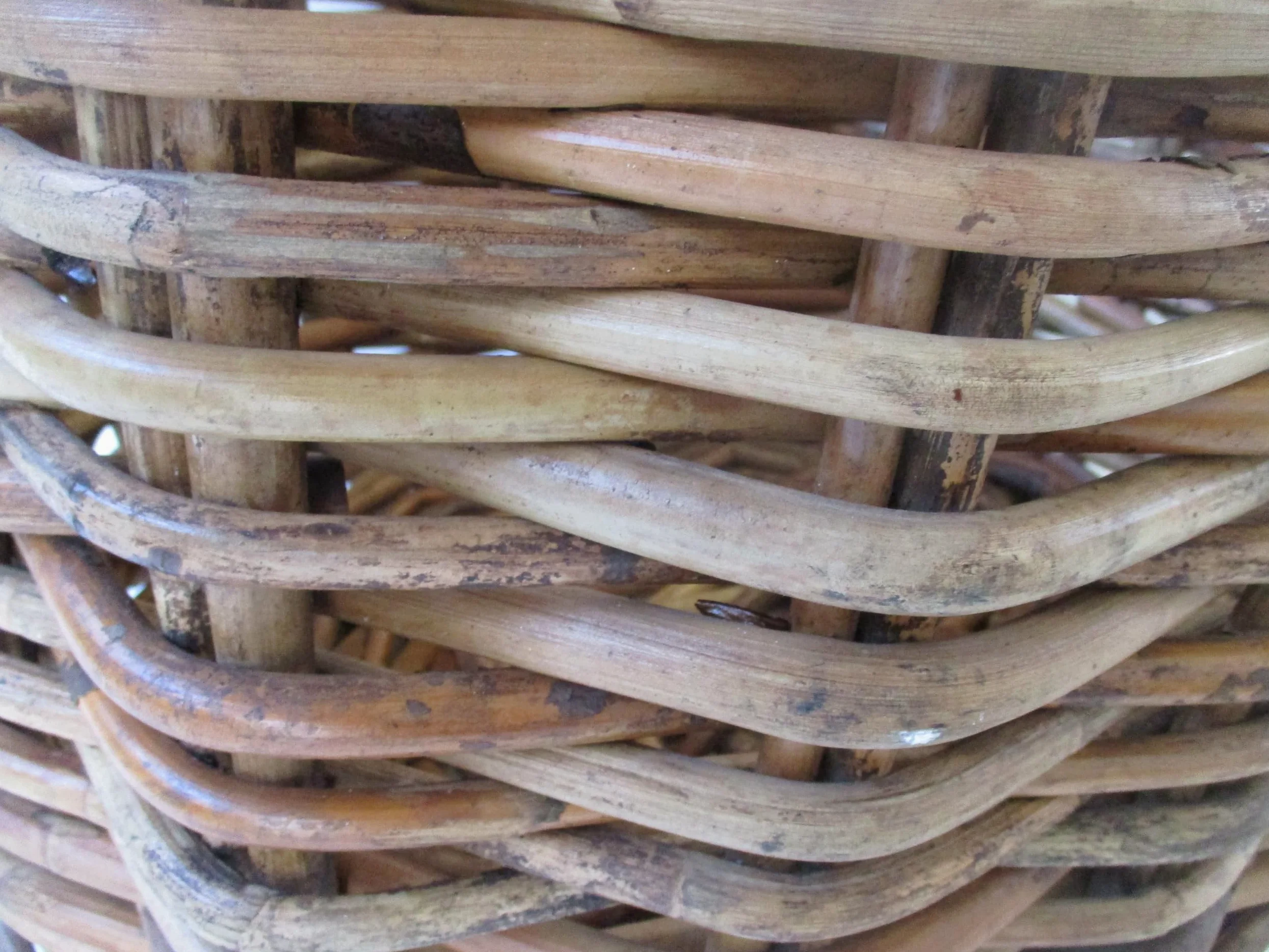 cesto vimini porta legna cm 63x52x40 H conmanici cm 47 intreccio in rattan robustissimo portalegna porta biancheria ovale
